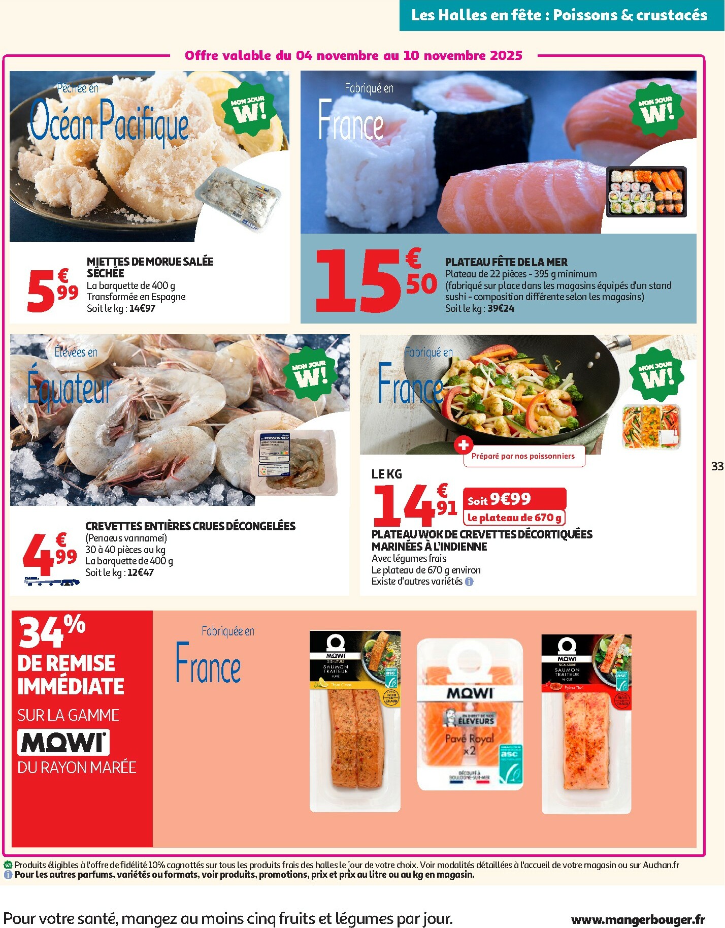 auchan - Catalogue Auchan - 25 JOURS AUCHAN, ça continue valable du 04/11 au 16/11 - page: 33
