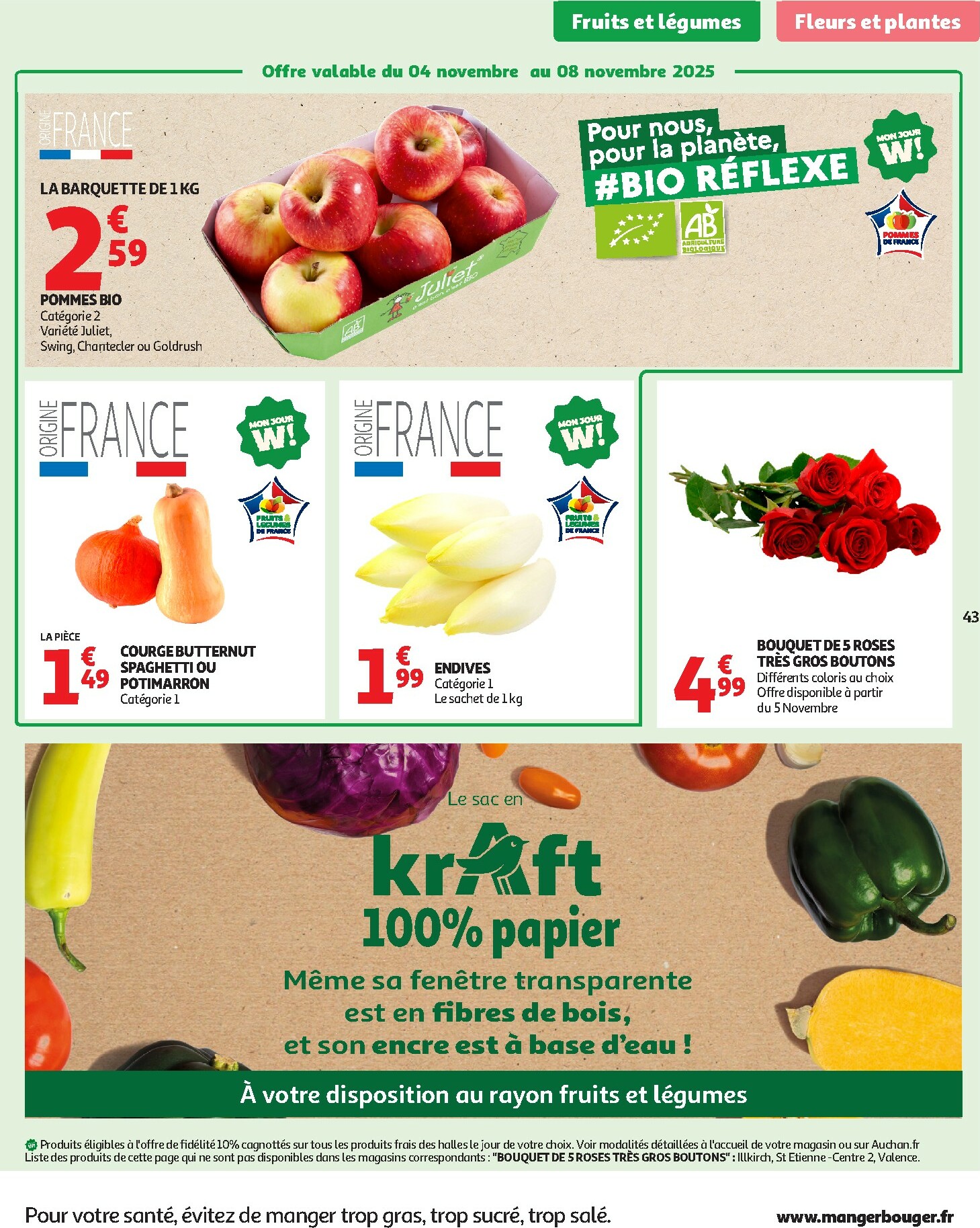 auchan - Catalogue Auchan - 25 JOURS AUCHAN, ça continue valable du 04/11 au 16/11 - page: 43