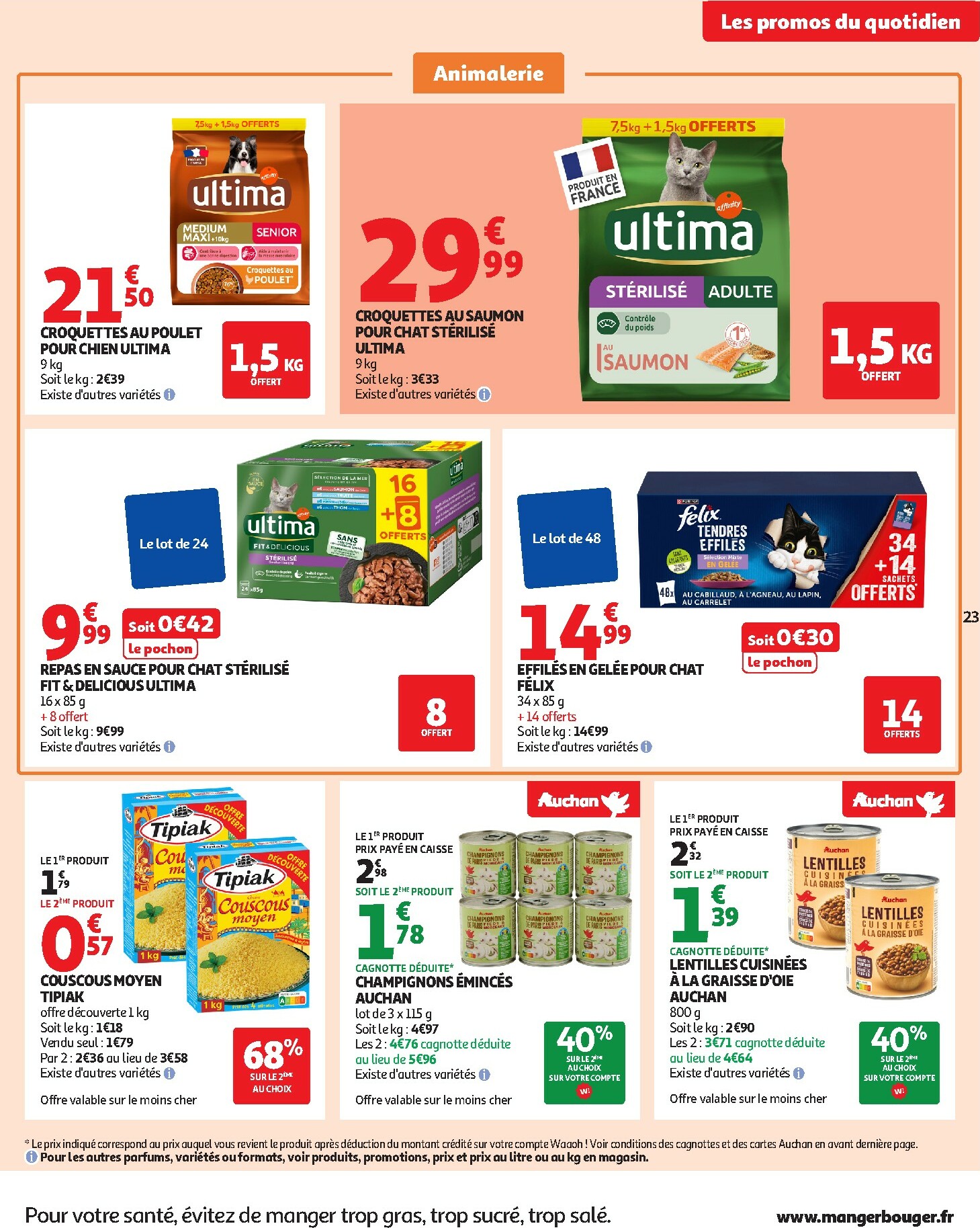 auchan - Catalogue Auchan - 25 JOURS AUCHAN, ça continue valable du 04/11 au 16/11 - page: 23