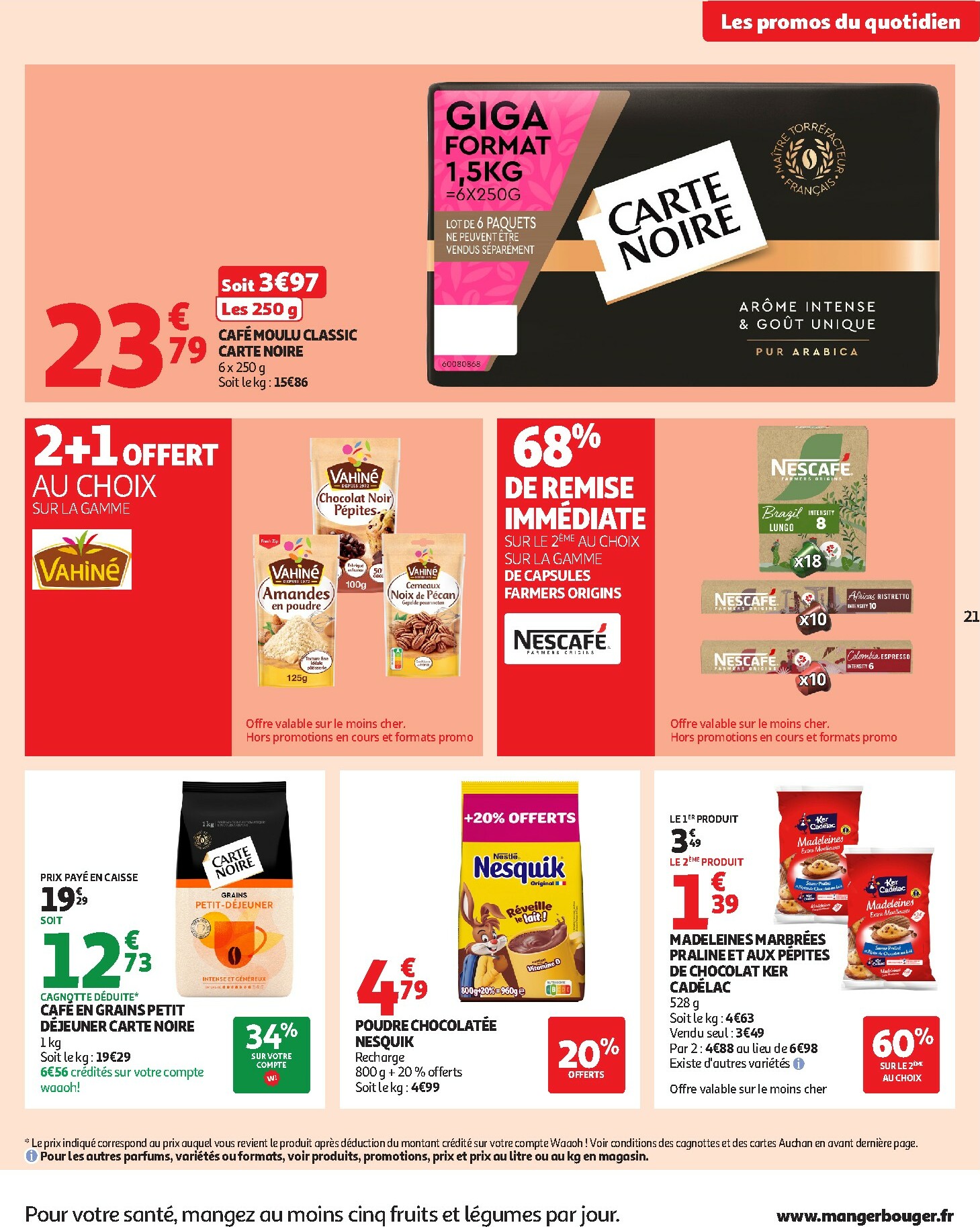 auchan - Catalogue Auchan - 25 JOURS AUCHAN, ça continue valable du 04/11 au 16/11 - page: 21