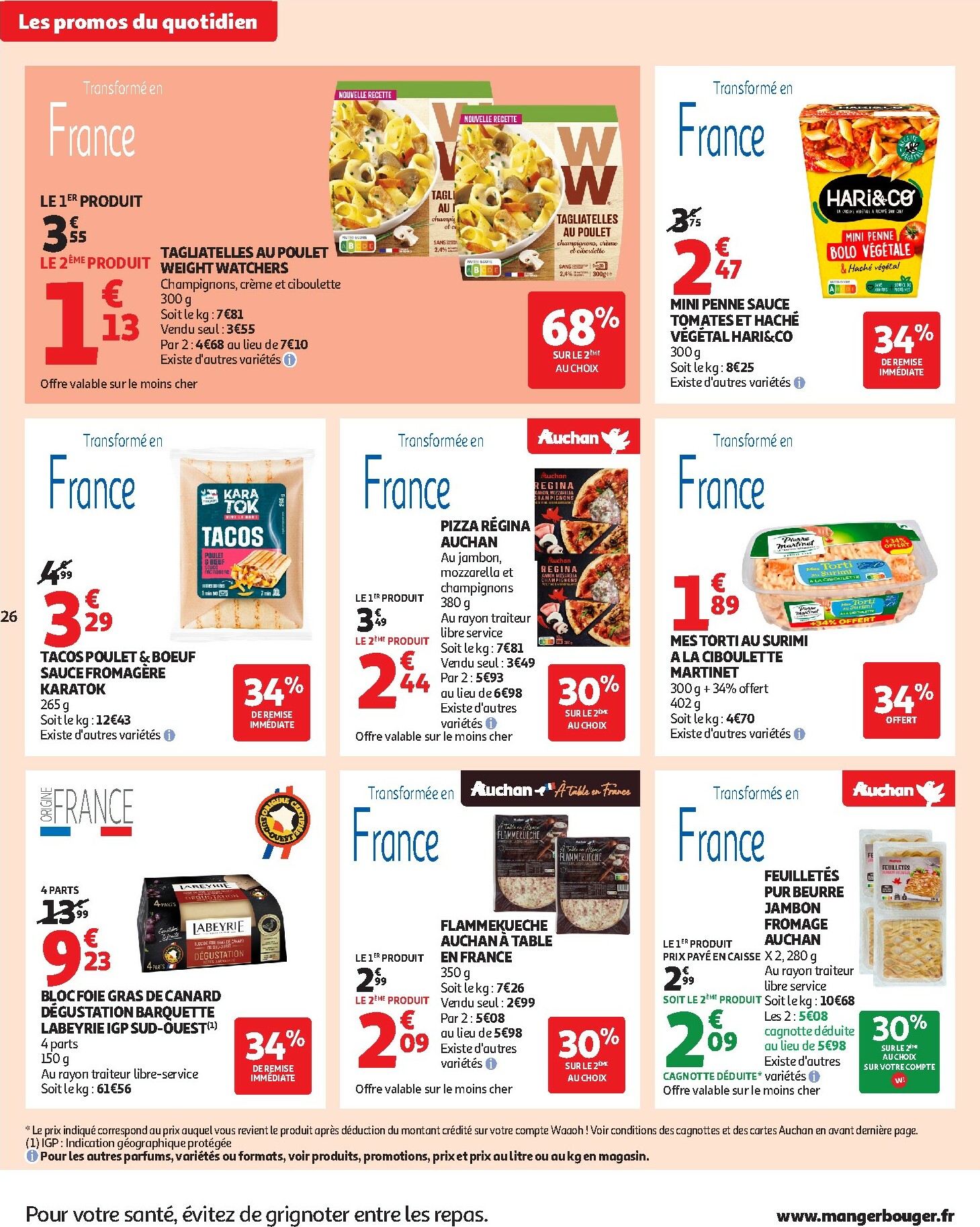 auchan - Catalogue Auchan - 25 JOURS AUCHAN, ça continue valable du 04/11 au 16/11 - page: 26