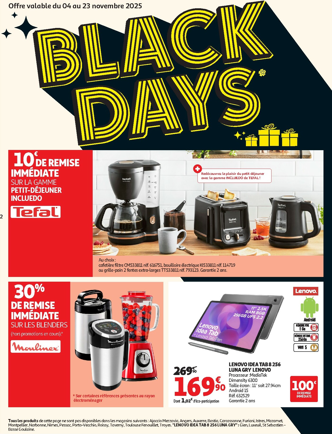 auchan - Catalogue Auchan - Les Black Days c'est parti ! valable du 04/11 au 23/11 - page: 2