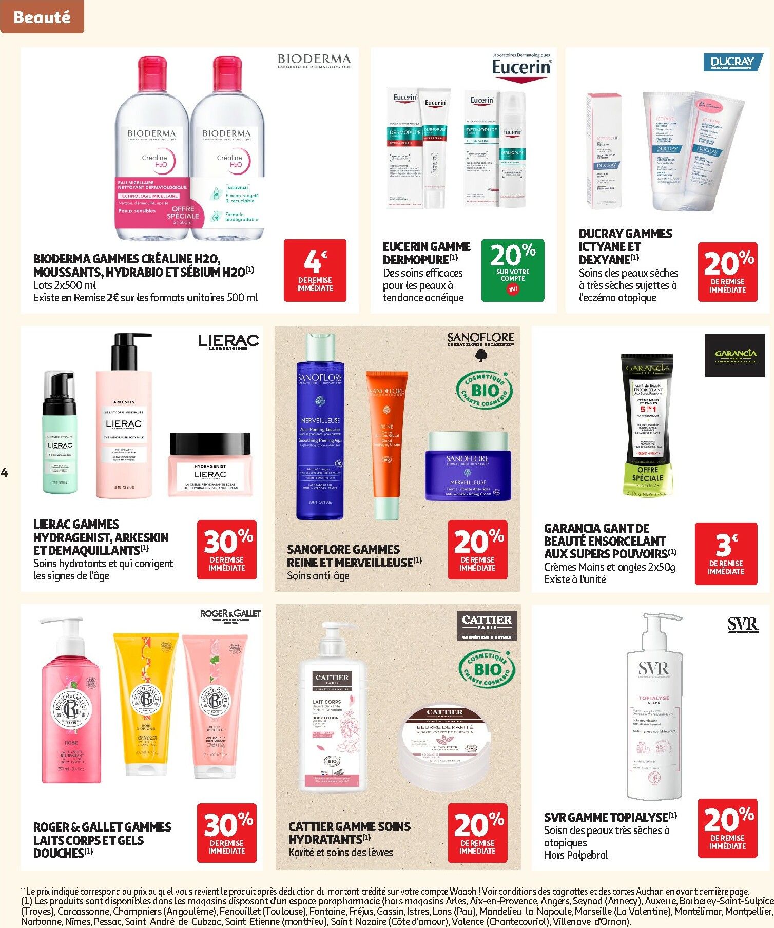 auchan - Catalogue Auchan - Pour les peaux à tendance économe valable du 04/11 au 23/11 - page: 4