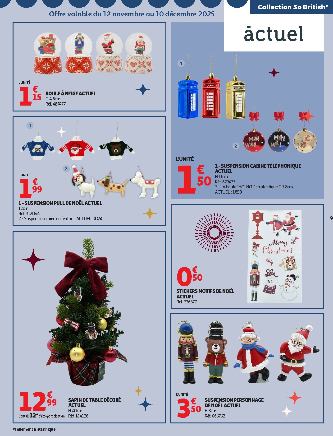 auchan - Catalogue Auchan - Bon Noël et Bonnes Affaires : Sélection déco valable du 12/11 au 24/12 - page: 9