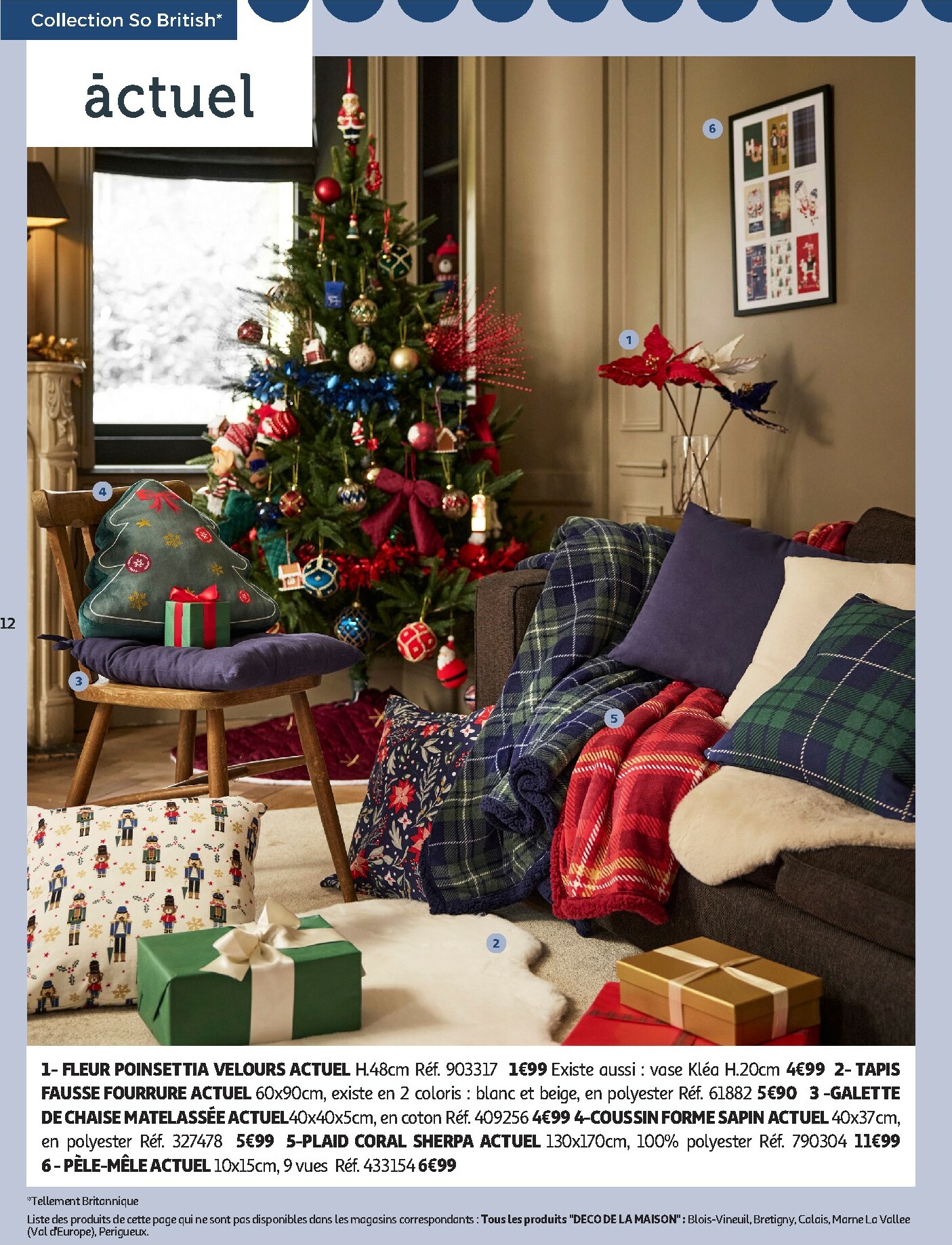 auchan - Catalogue Auchan - Bon Noël et Bonnes Affaires : Sélection déco valable du 12/11 au 24/12 - page: 12