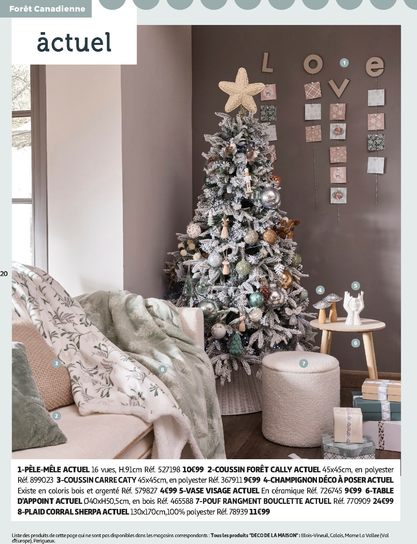 auchan - Catalogue Auchan - Bon Noël et Bonnes Affaires : Sélection déco valable du 12/11 au 24/12 - page: 20