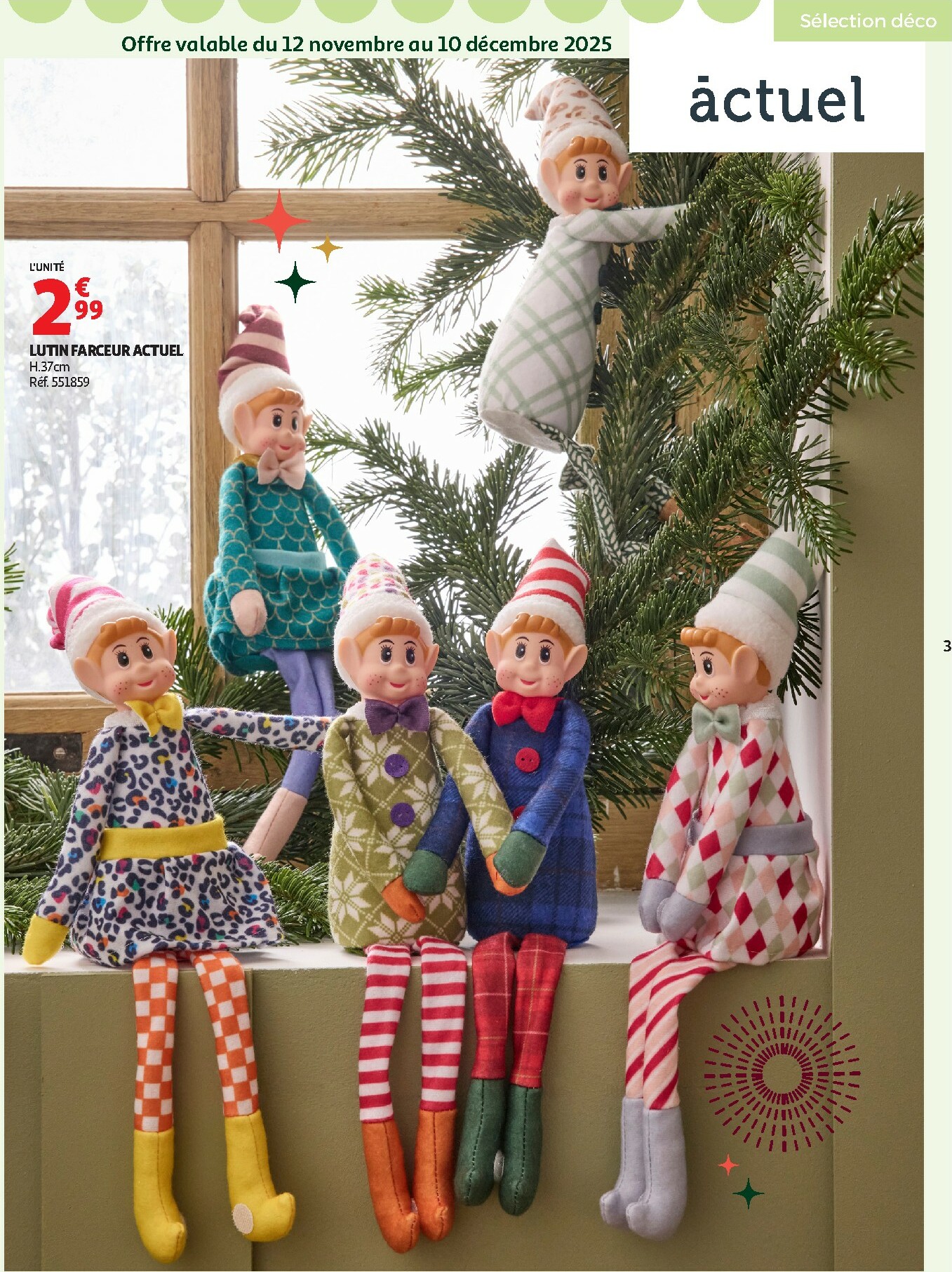 auchan - Catalogue Auchan - Bon Noël et Bonnes Affaires : Sélection déco valable du 12/11 au 24/12 - page: 3