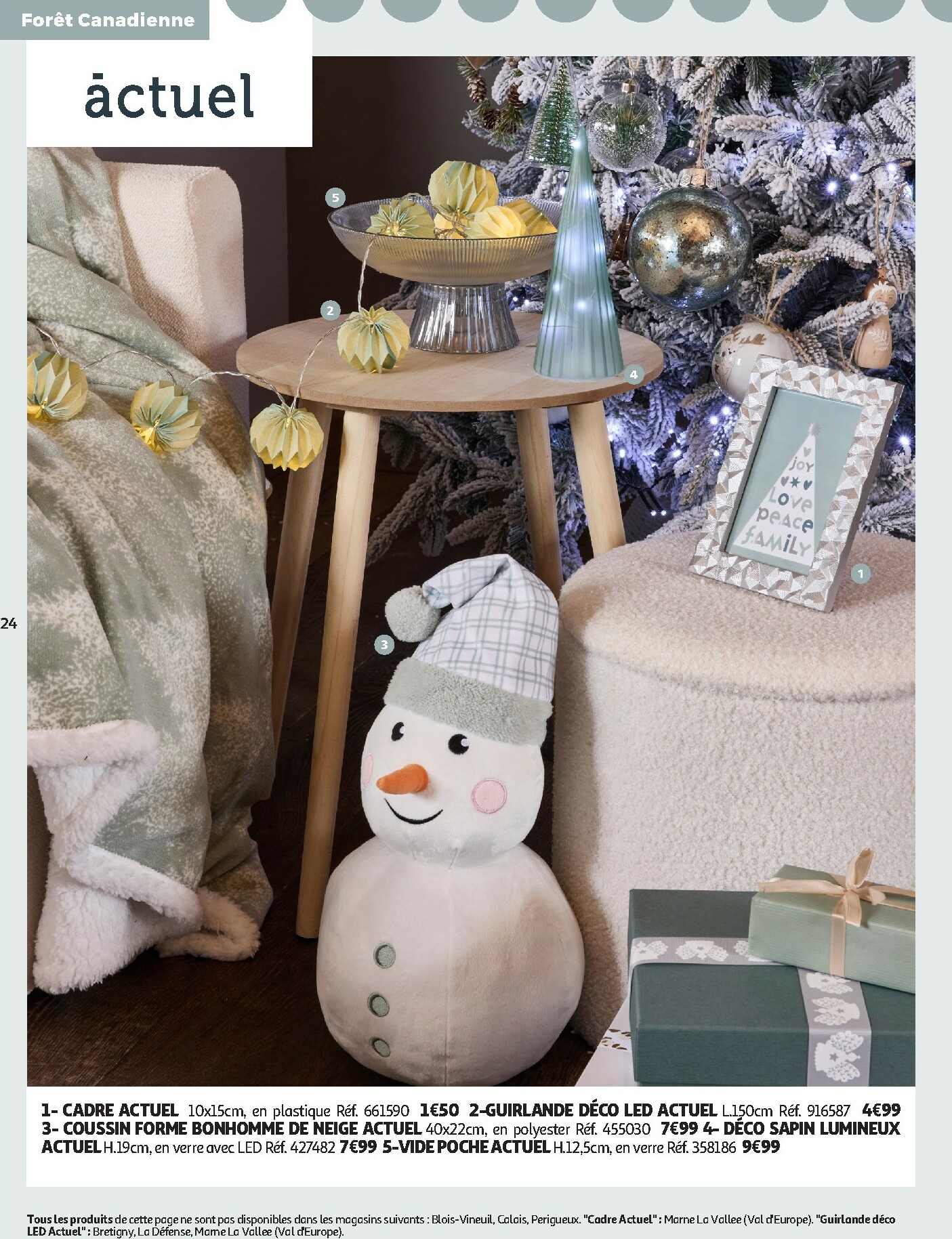 auchan - Catalogue Auchan - Bon Noël et Bonnes Affaires : Sélection déco valable du 12/11 au 24/12 - page: 24