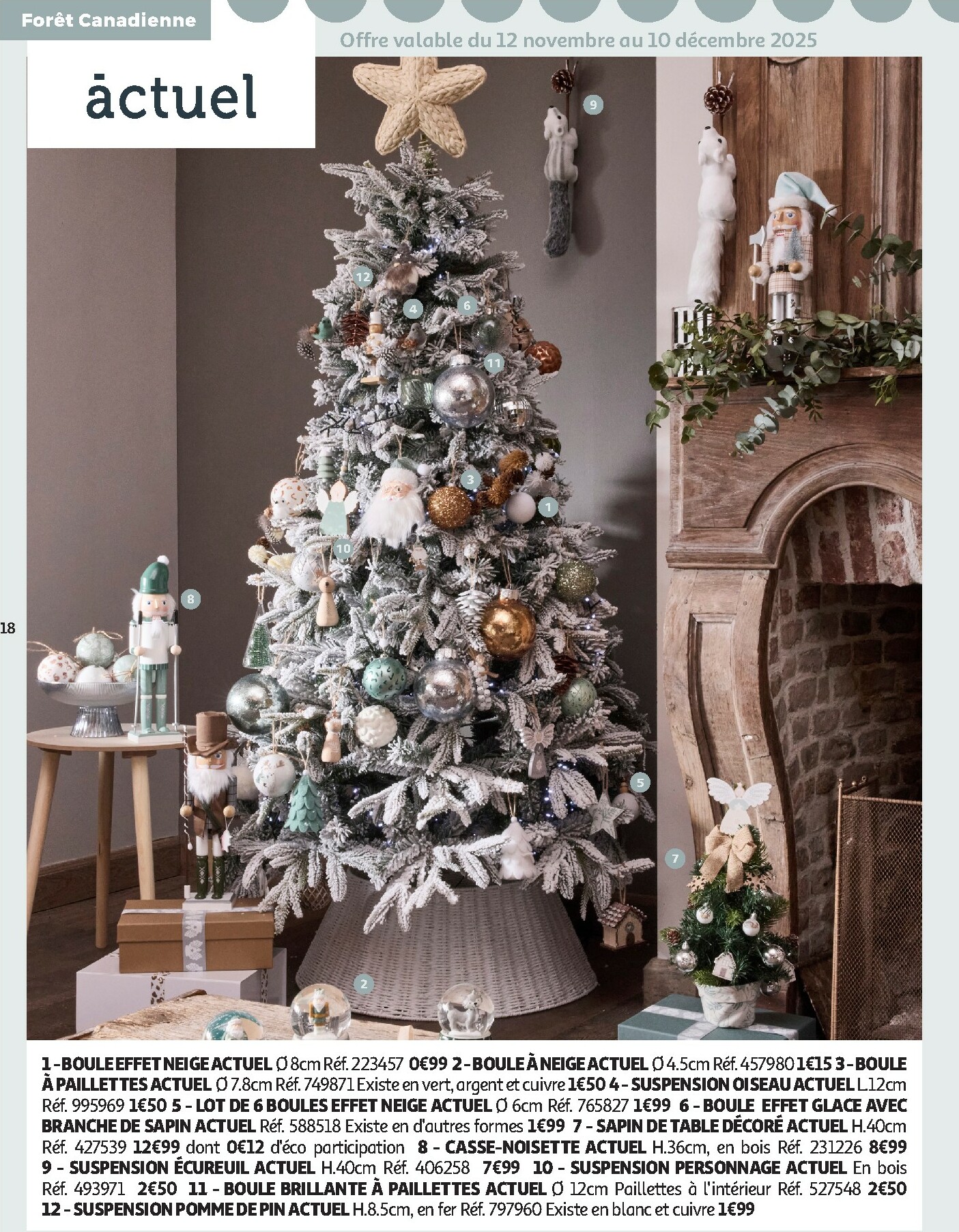 auchan - Catalogue Auchan - Bon Noël et Bonnes Affaires : Sélection déco valable du 12/11 au 24/12 - page: 18