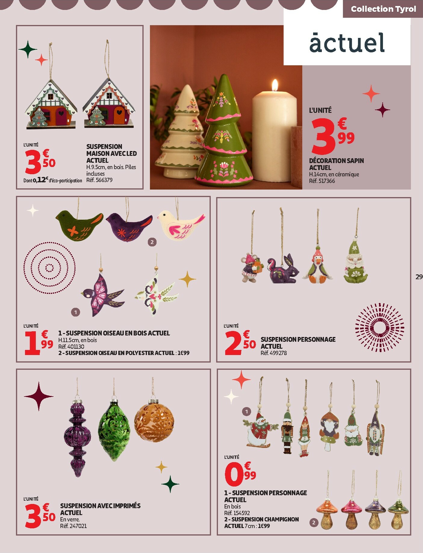 auchan - Catalogue Auchan - Bon Noël et Bonnes Affaires : Sélection déco valable du 12/11 au 24/12 - page: 29