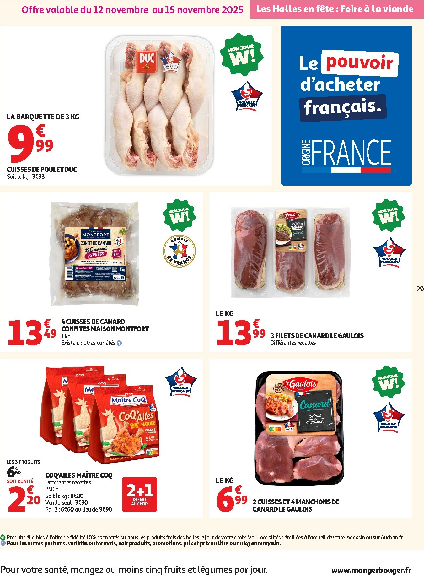 auchan - Catalogue Auchan valable du 12/11 au 23/11 - page: 29