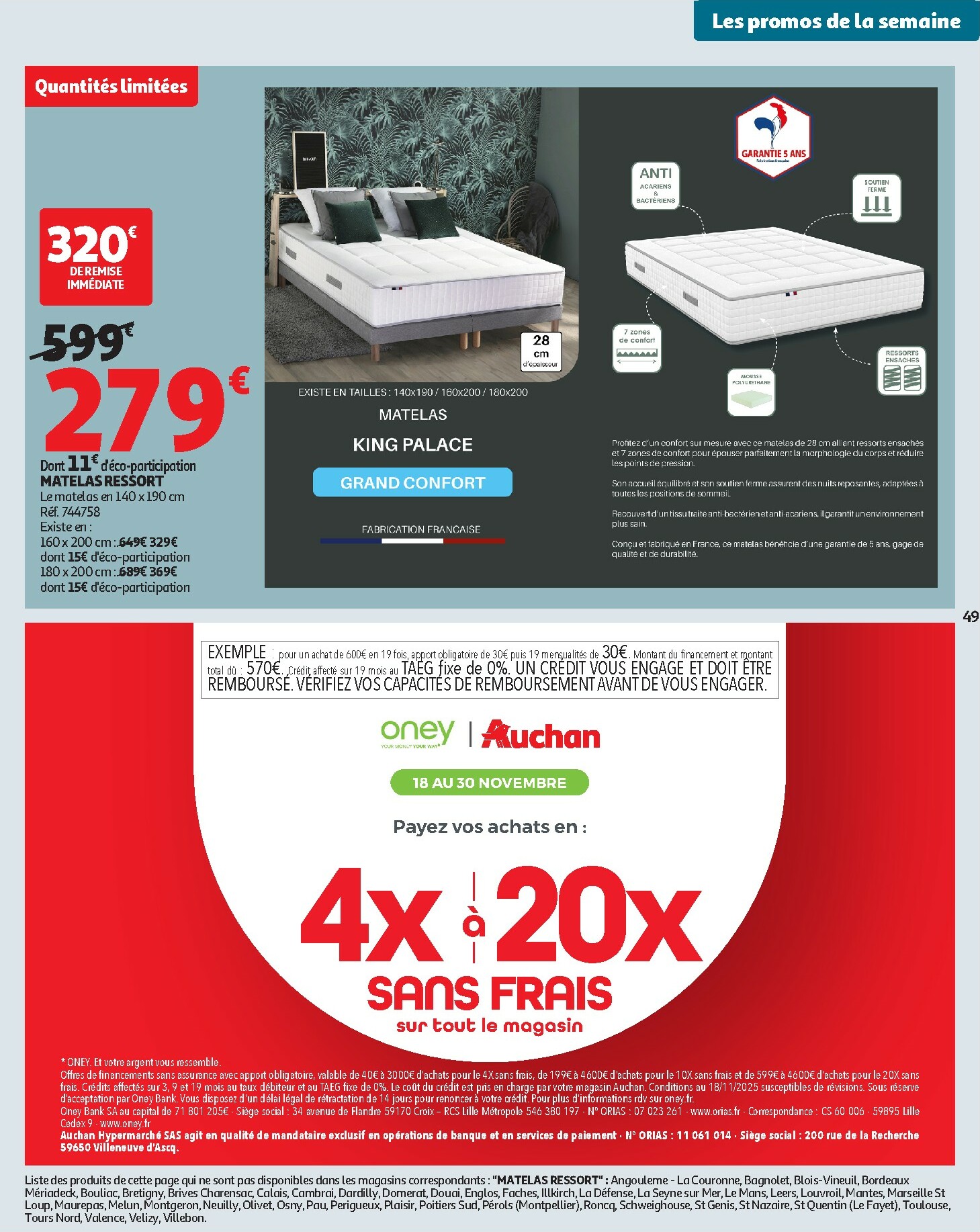 auchan - Catalogue Auchan valable du 18/11 au 30/11 - page: 49