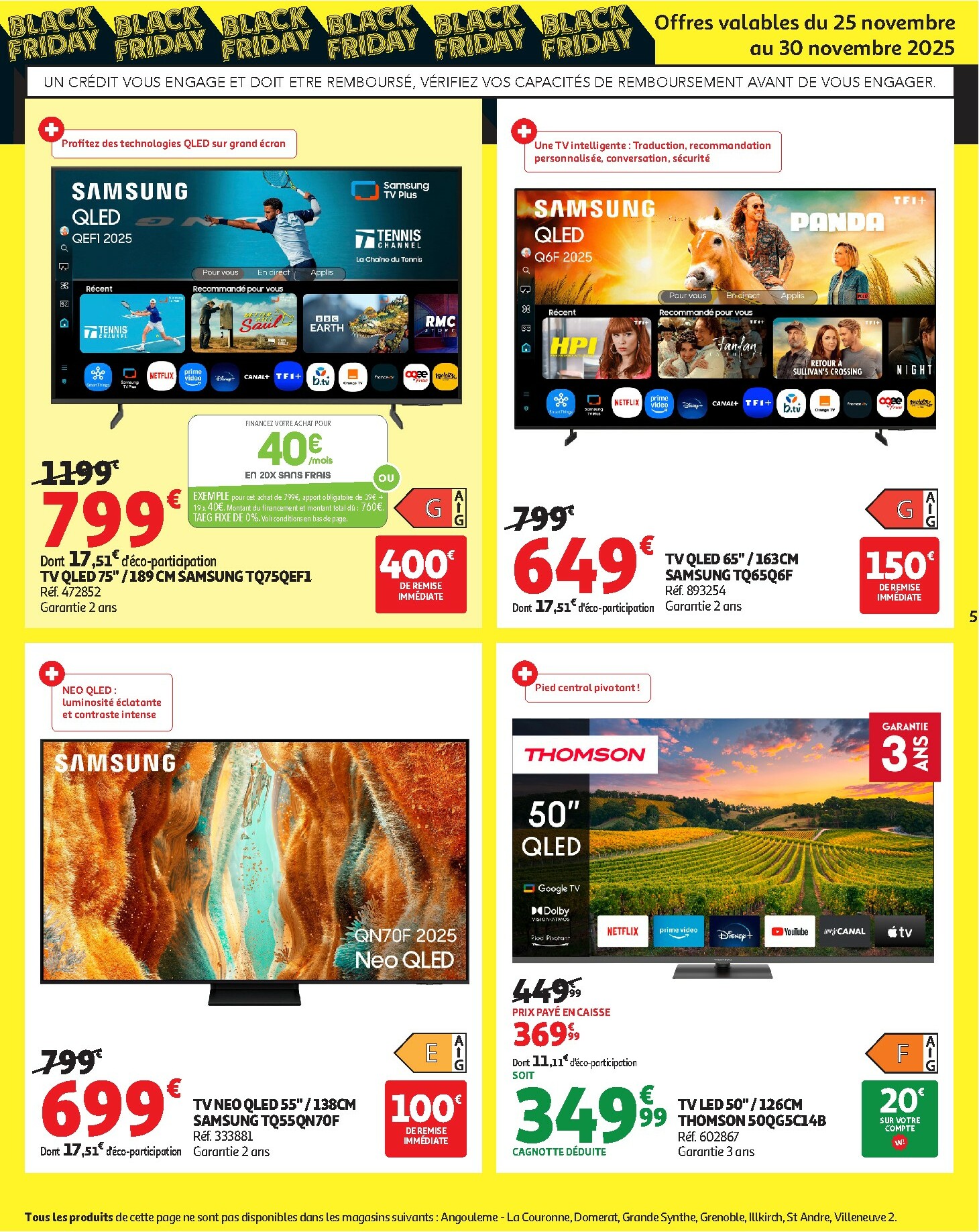 auchan - Catalogue Auchan - Black Friday valable du 25/11 au 30/11 - page: 5