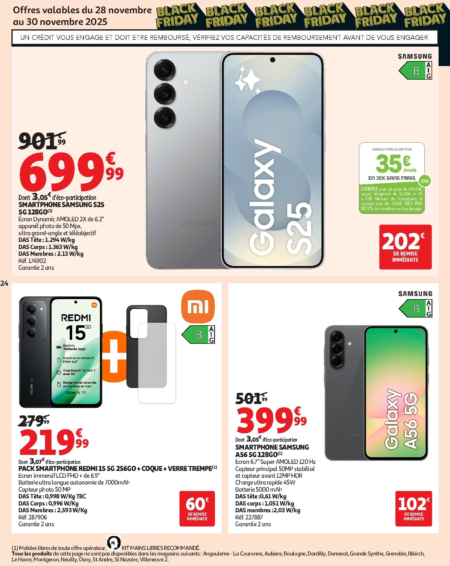 auchan - Catalogue Auchan - Black Friday valable du 25/11 au 30/11 - page: 24