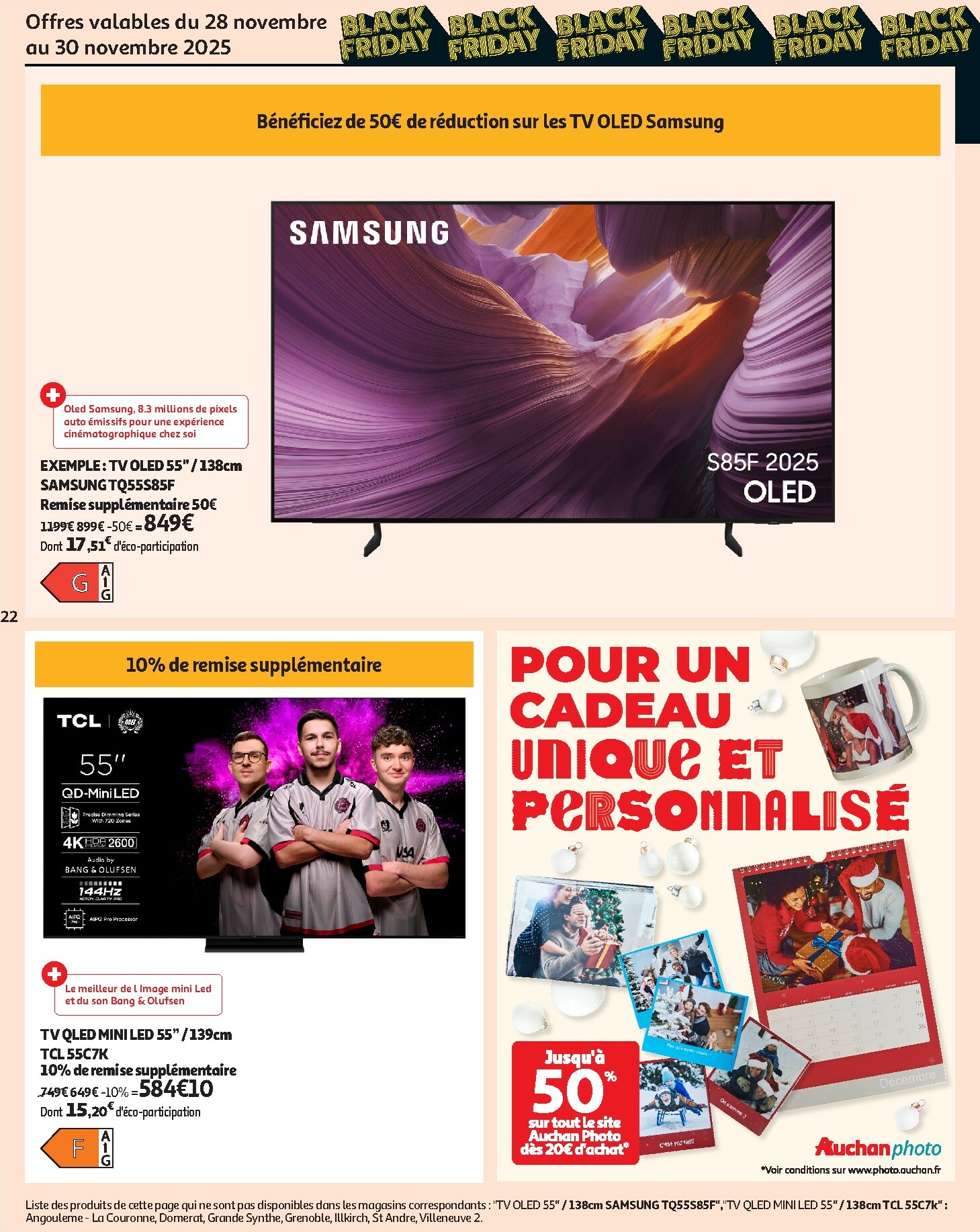 auchan - Catalogue Auchan - Black Friday valable du 25/11 au 30/11 - page: 22