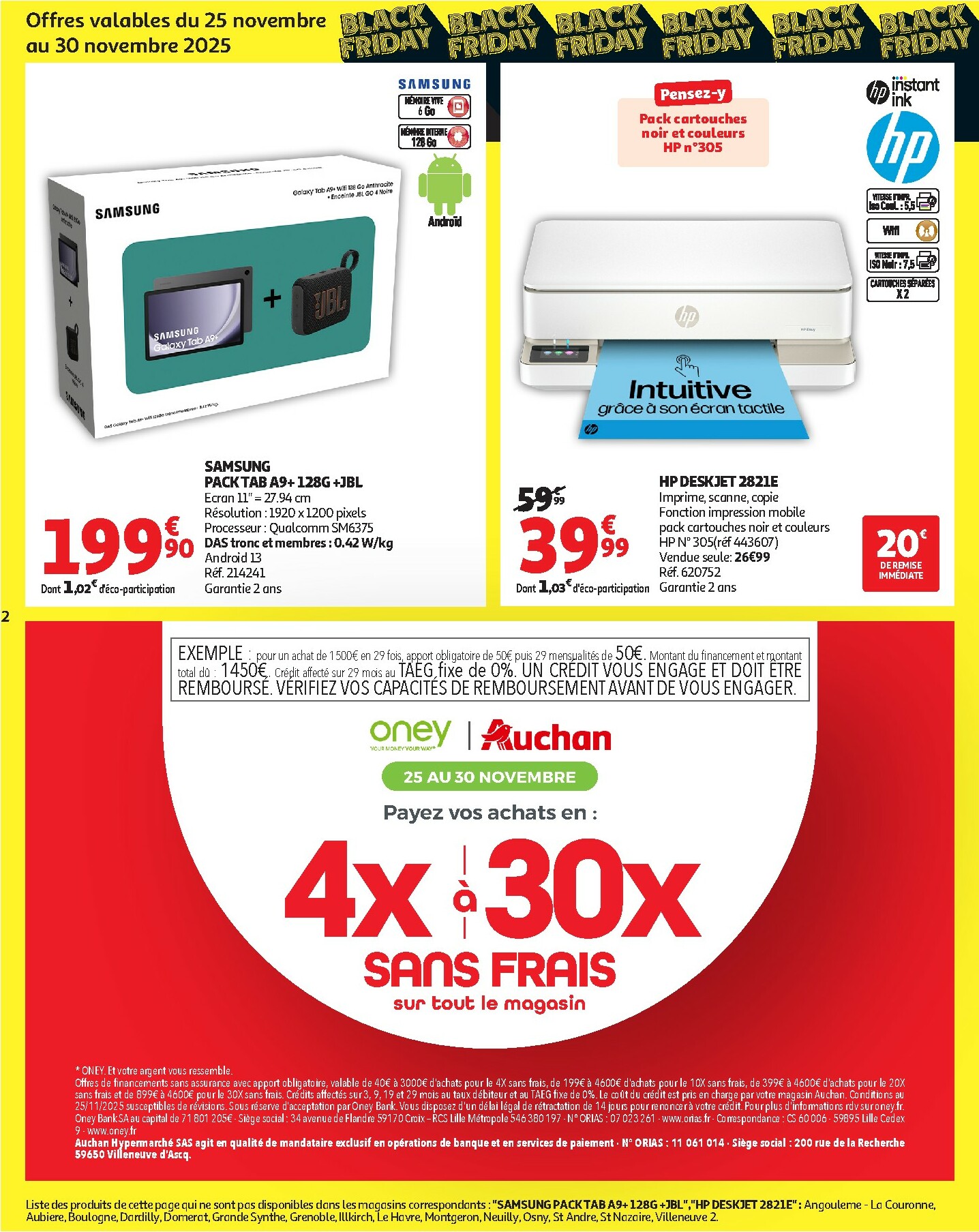 auchan - Catalogue Auchan - Black Friday valable du 25/11 au 30/11 - page: 2