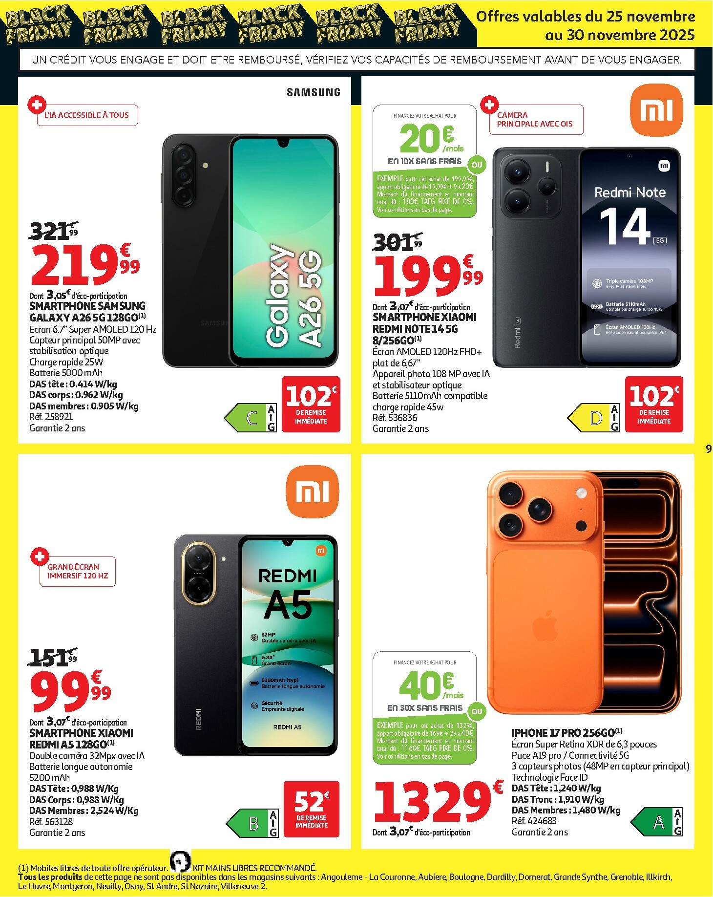 auchan - Catalogue Auchan - Black Friday valable du 25/11 au 30/11 - page: 9