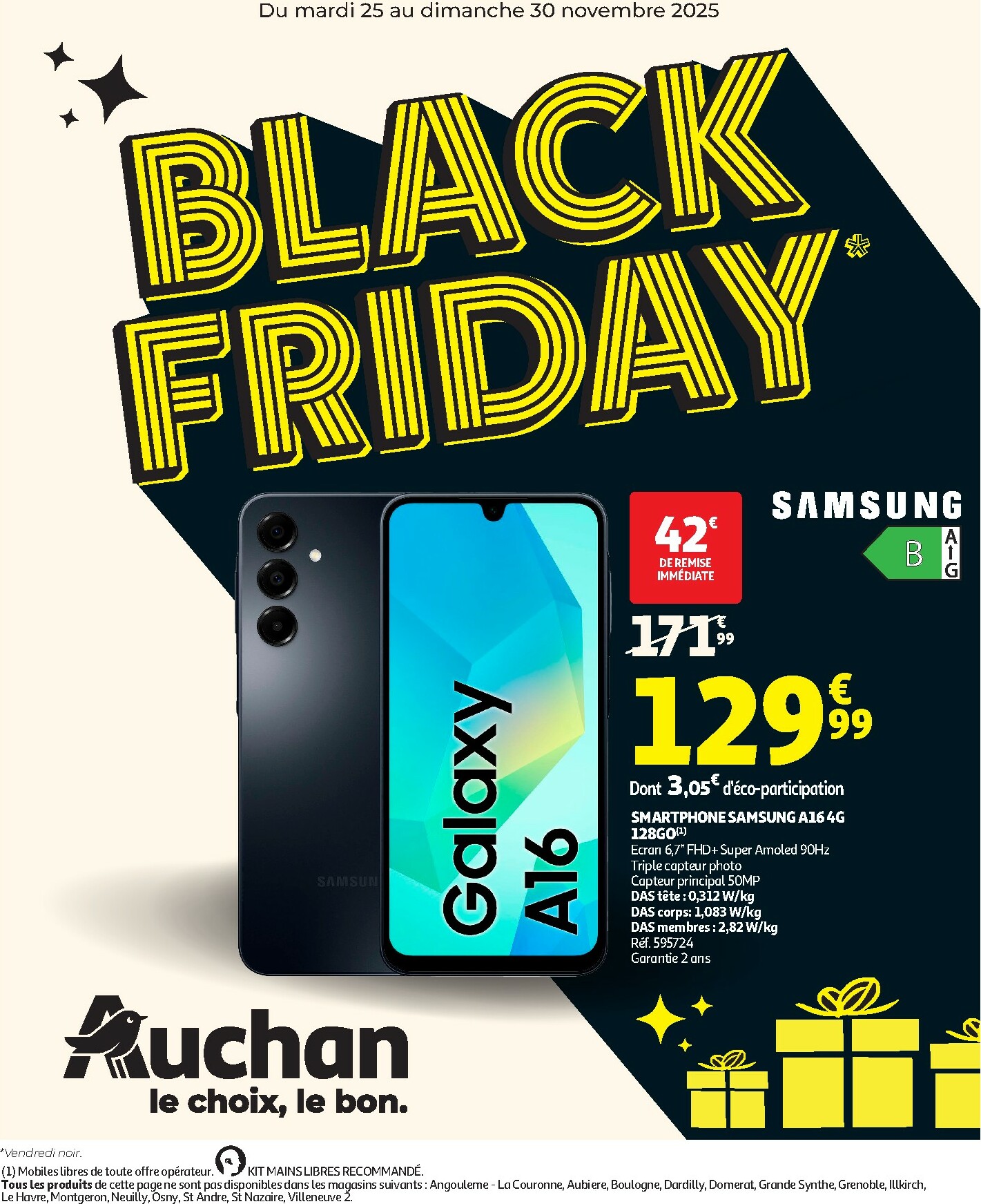 auchan - Catalogue Auchan - Black Friday valable du 25/11 au 30/11