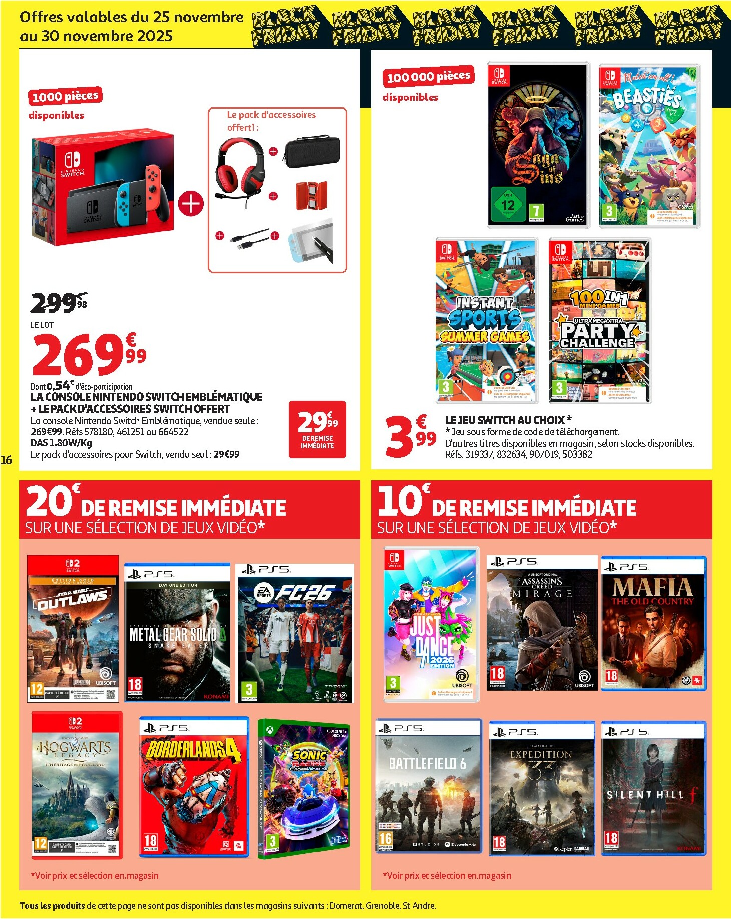 auchan - Catalogue Auchan - Black Friday valable du 25/11 au 30/11 - page: 16