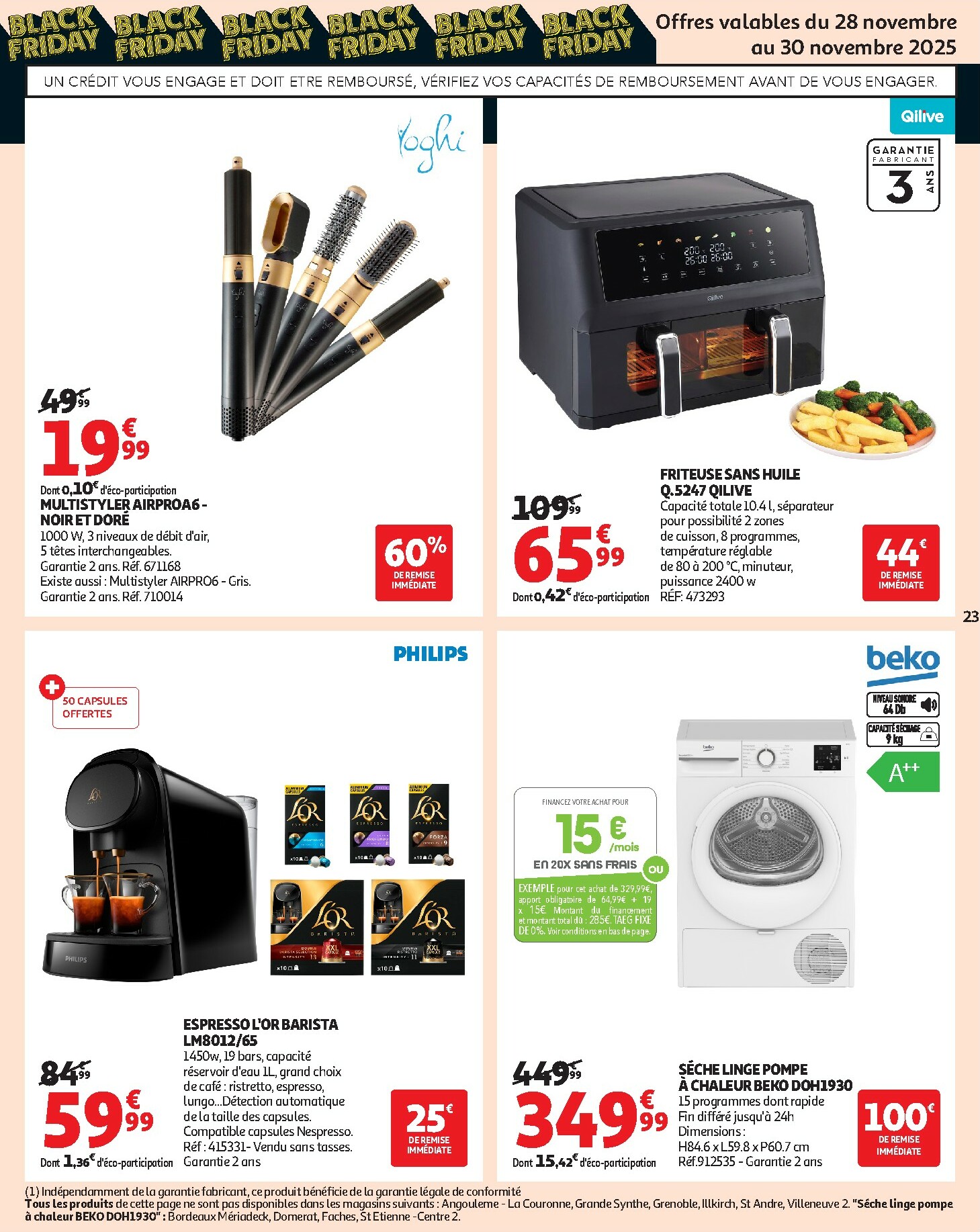 auchan - Catalogue Auchan - Black Friday valable du 25/11 au 30/11 - page: 23