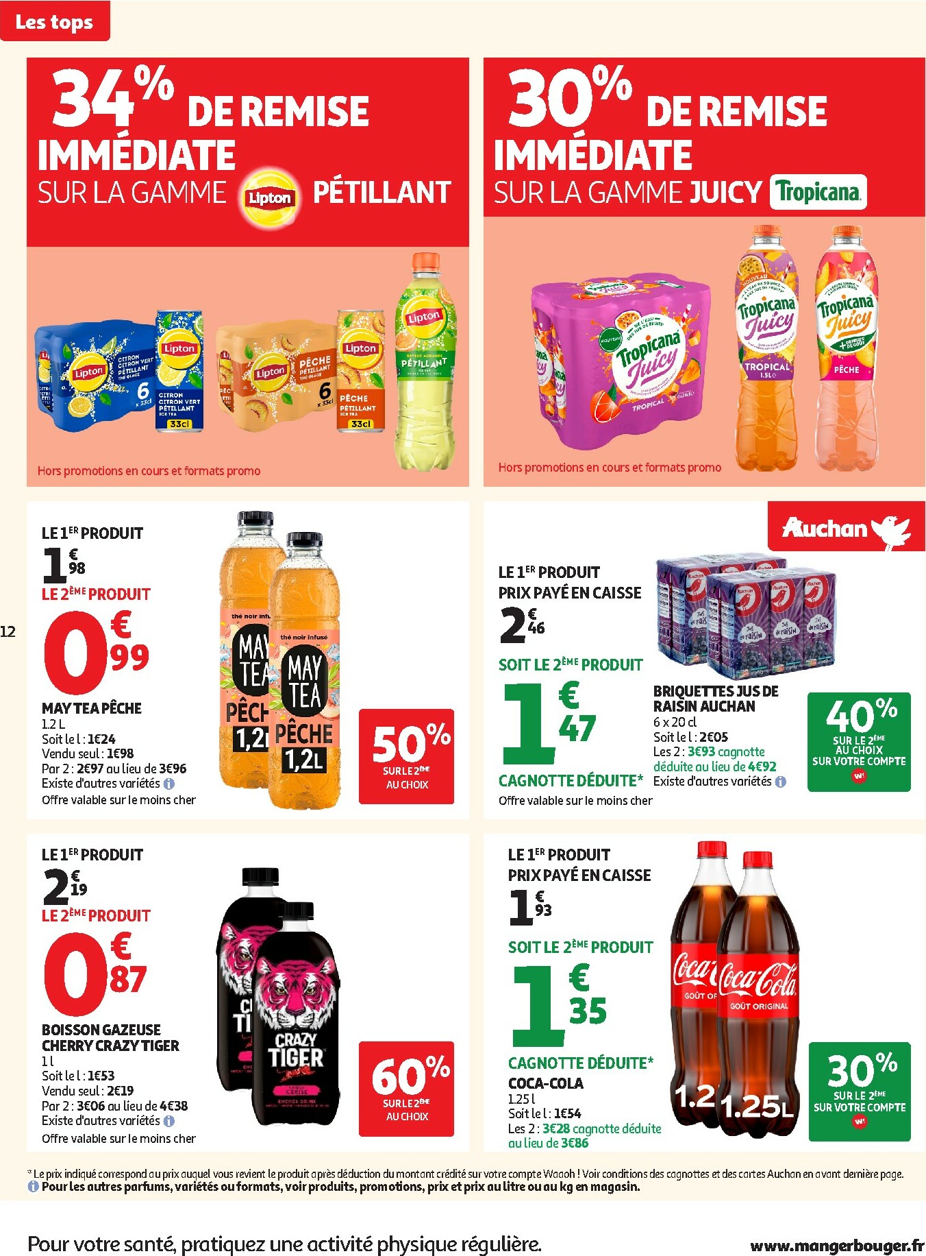 auchan - Catalogue Auchan - Des prix aussi bas, c'est le Top valable du 25/11 au 07/12 - page: 12