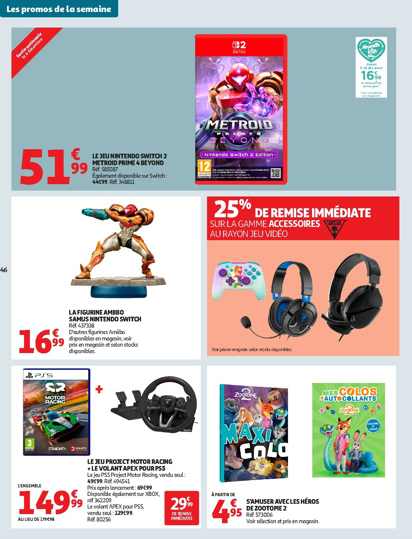 auchan - Catalogue Auchan - Des prix aussi bas, c'est le Top valable du 25/11 au 07/12 - page: 46