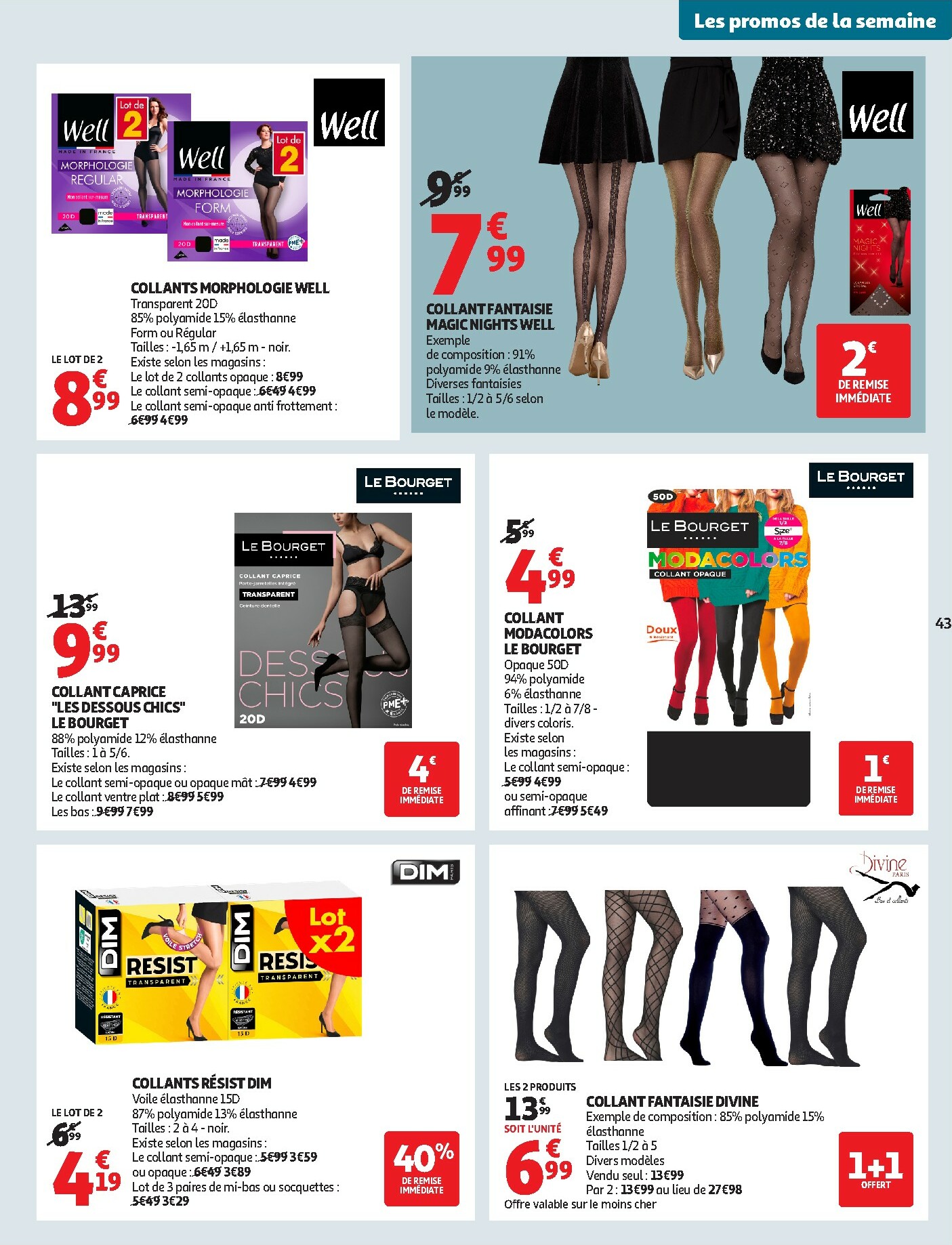 auchan - Catalogue Auchan - Des prix aussi bas, c'est le Top valable du 25/11 au 07/12 - page: 43