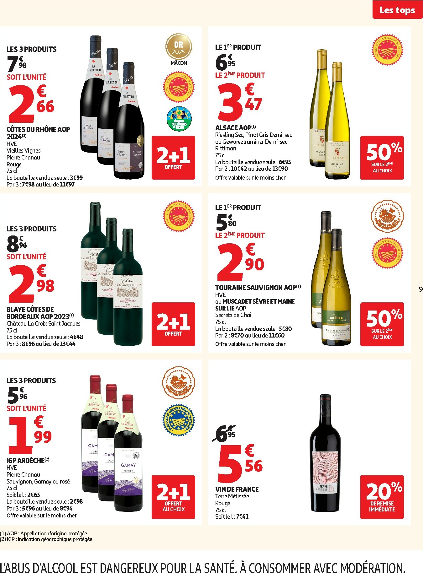 auchan - Catalogue Auchan - Des prix aussi bas, c'est le Top valable du 25/11 au 07/12 - page: 9