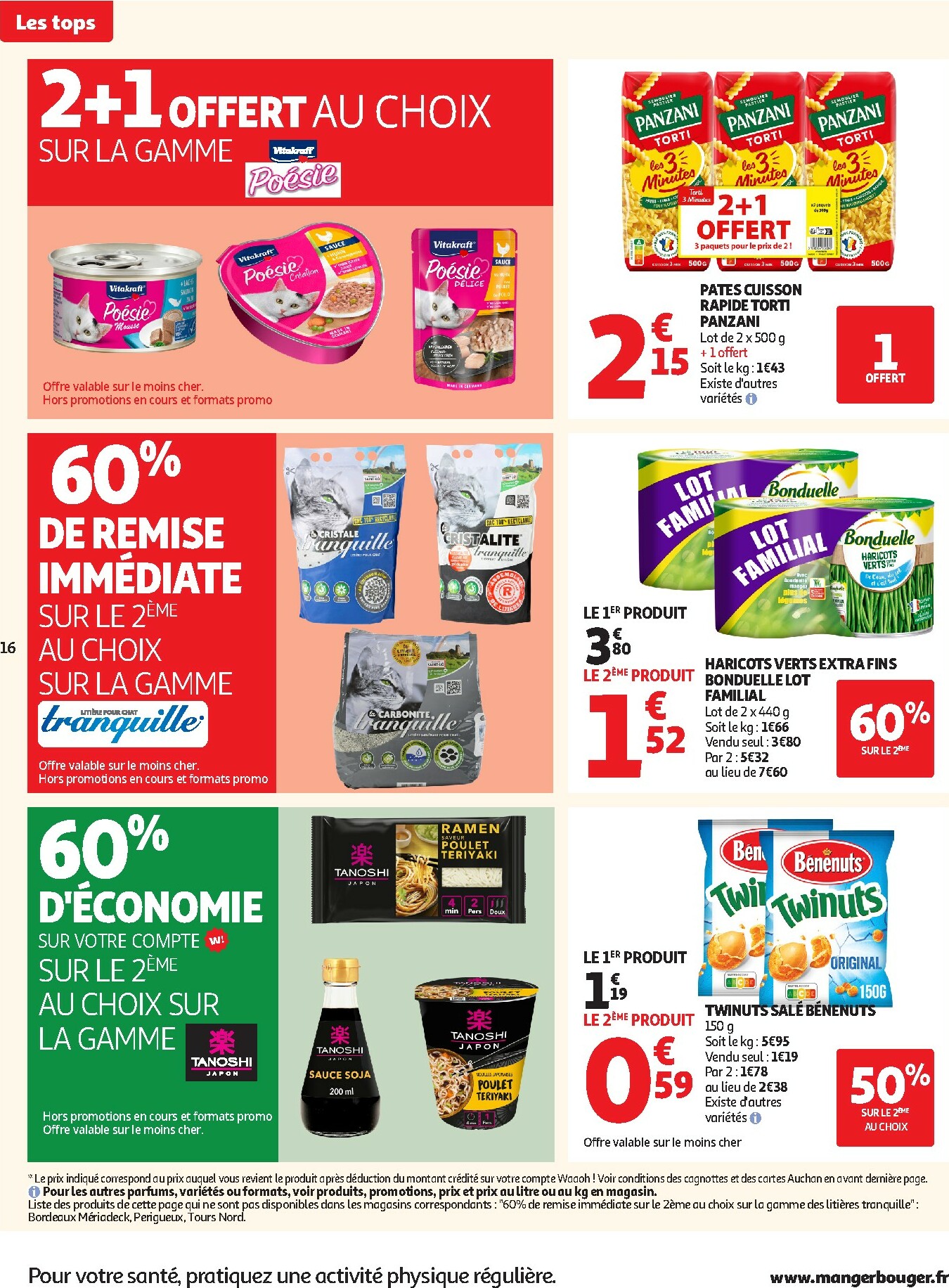 auchan - Catalogue Auchan - Des prix aussi bas, c'est le Top valable du 25/11 au 07/12 - page: 16