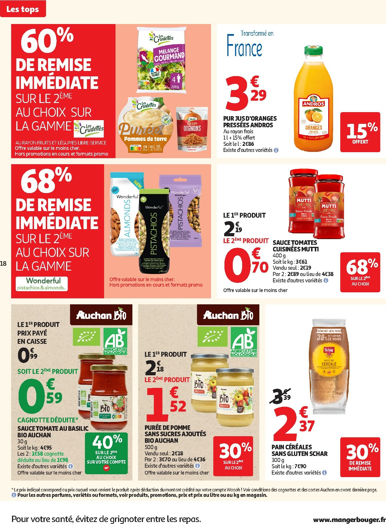 auchan - Catalogue Auchan - Des prix aussi bas, c'est le Top valable du 25/11 au 07/12 - page: 18