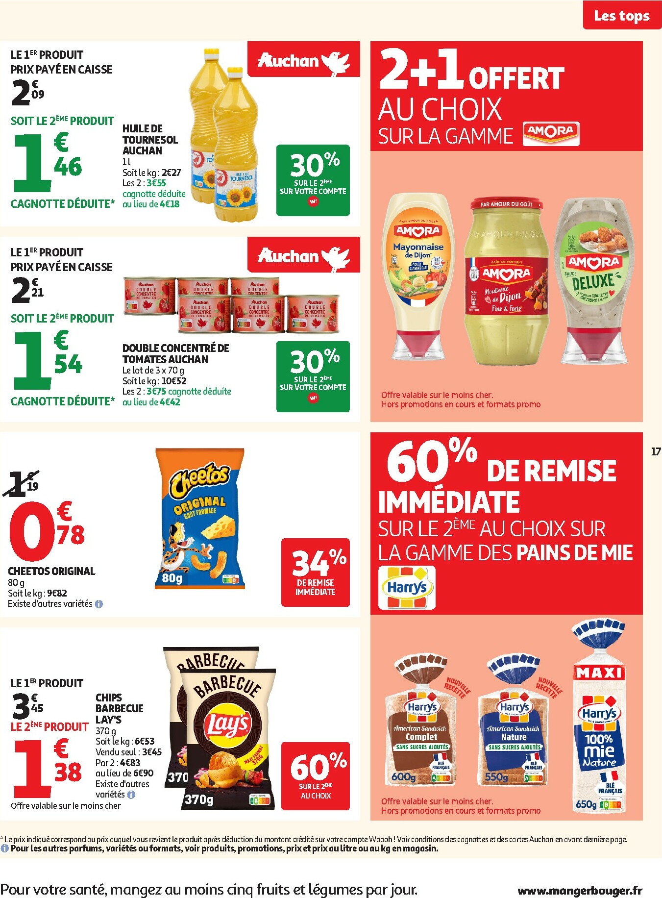 auchan - Catalogue Auchan - Des prix aussi bas, c'est le Top valable du 25/11 au 07/12 - page: 17