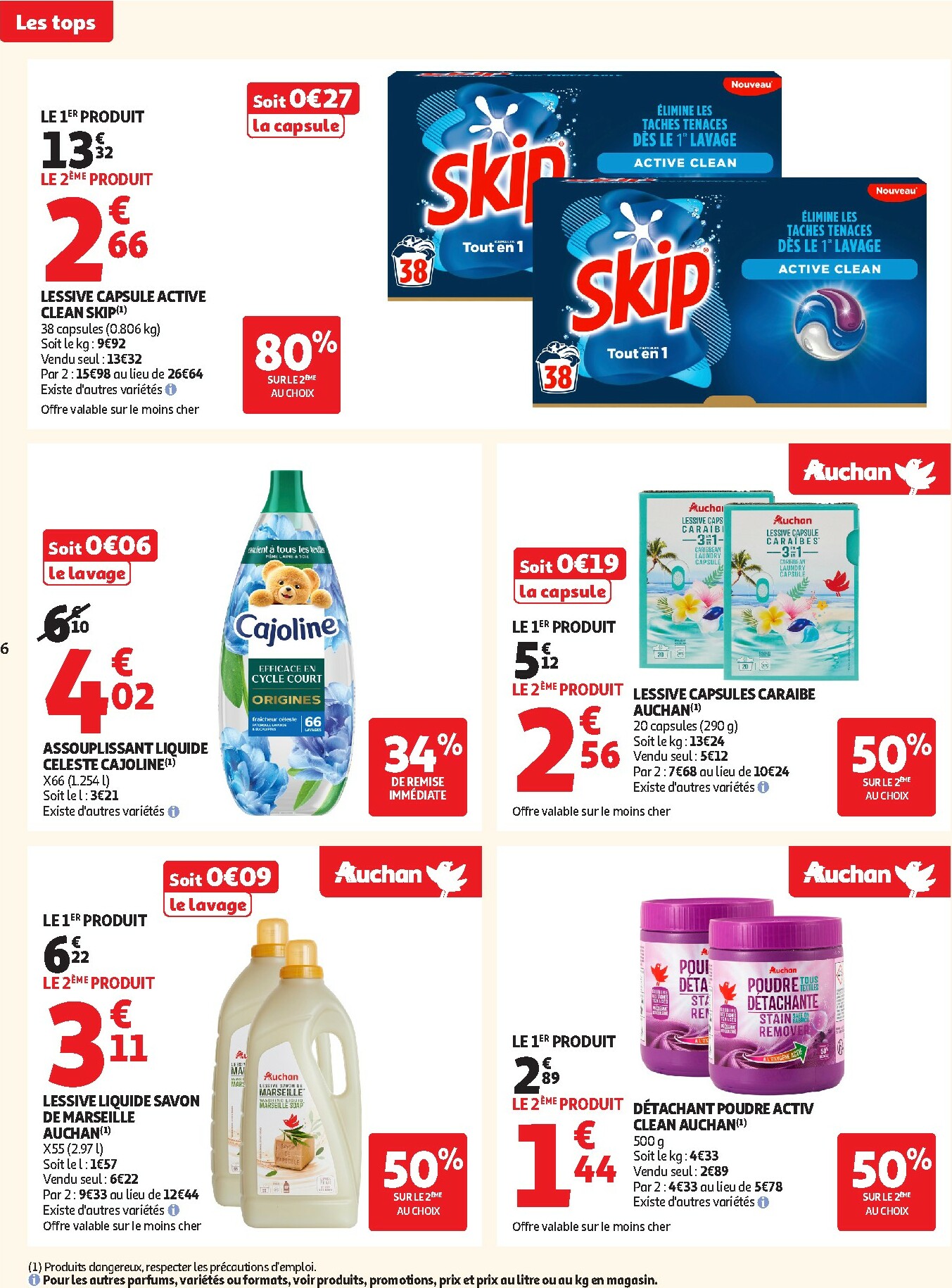 auchan - Catalogue Auchan - Des prix aussi bas, c'est le Top valable du 25/11 au 07/12 - page: 6