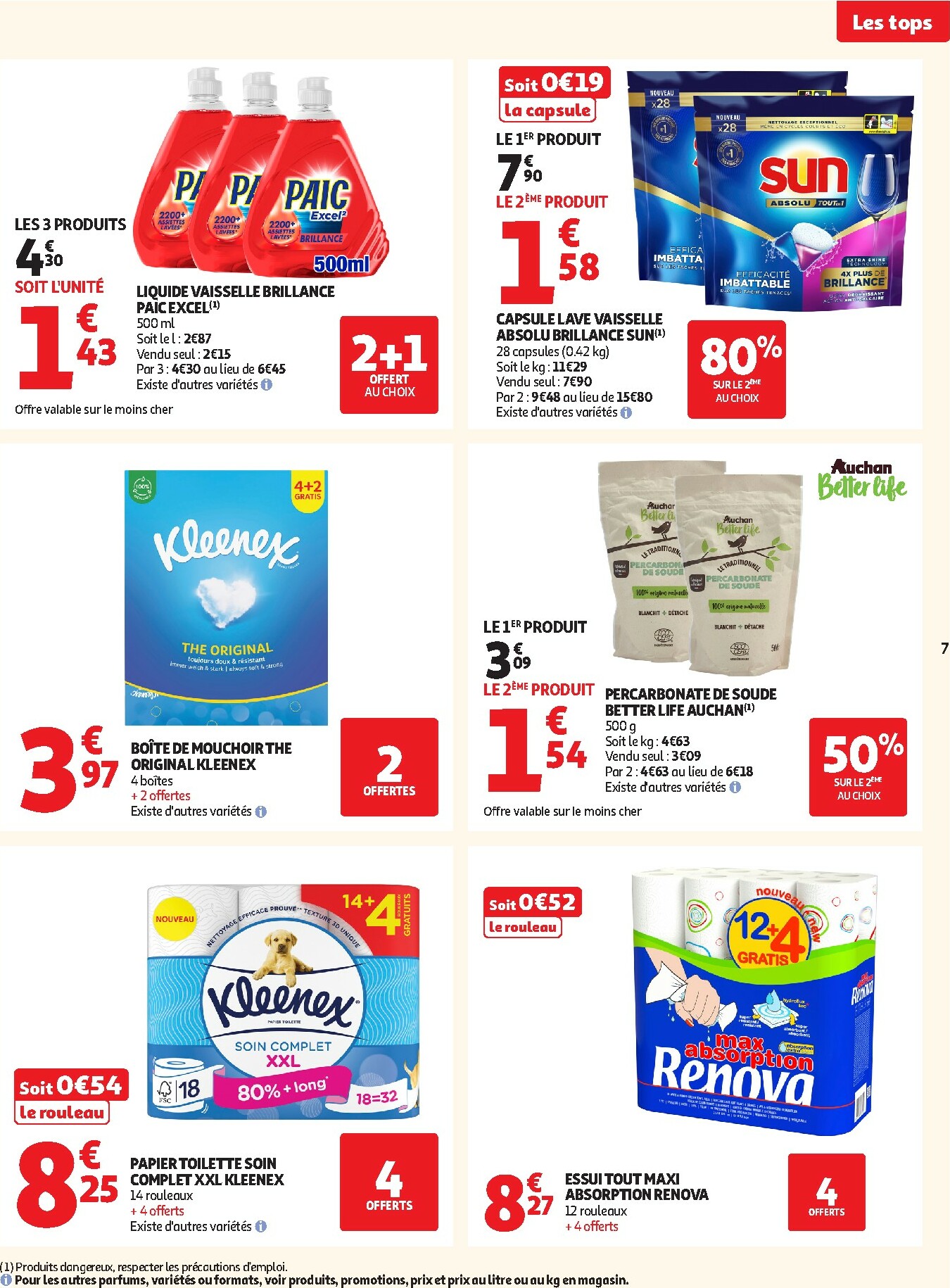 auchan - Catalogue Auchan - Des prix aussi bas, c'est le Top valable du 25/11 au 07/12 - page: 7