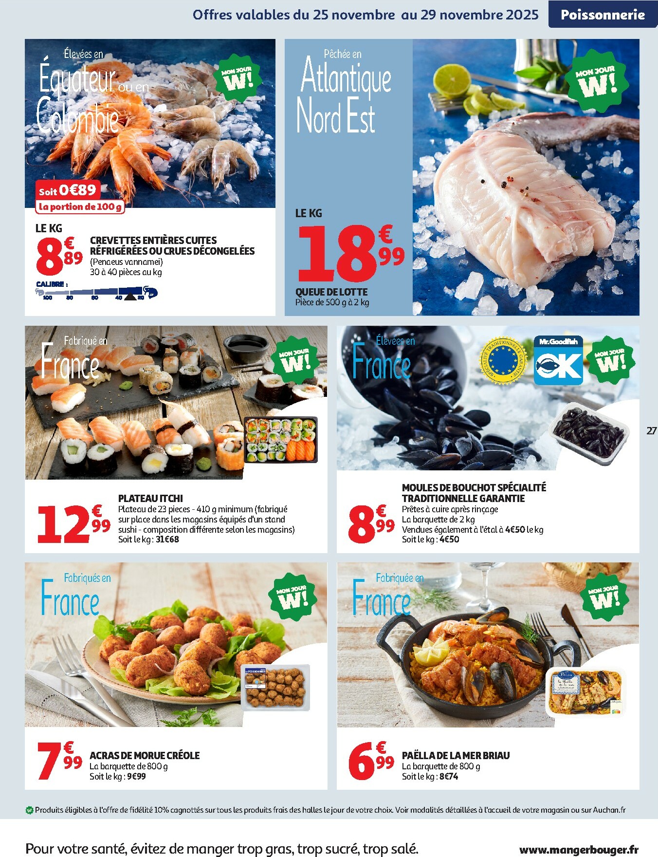 auchan - Catalogue Auchan - Des prix aussi bas, c'est le Top valable du 25/11 au 07/12 - page: 27