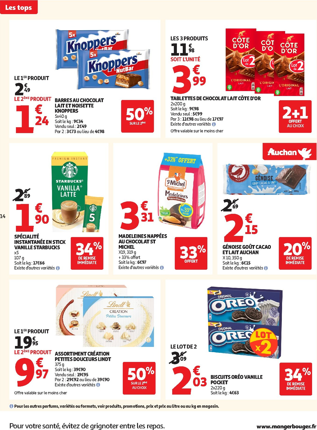 auchan - Catalogue Auchan - Des prix aussi bas, c'est le Top valable du 25/11 au 07/12 - page: 14