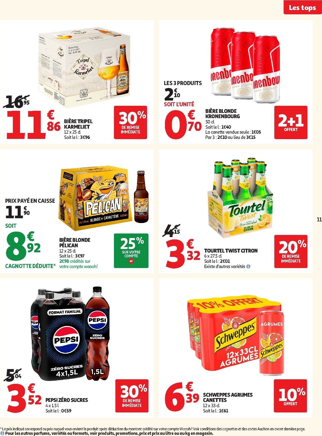 auchan - Catalogue Auchan - Des prix aussi bas, c'est le Top valable du 25/11 au 07/12 - page: 11