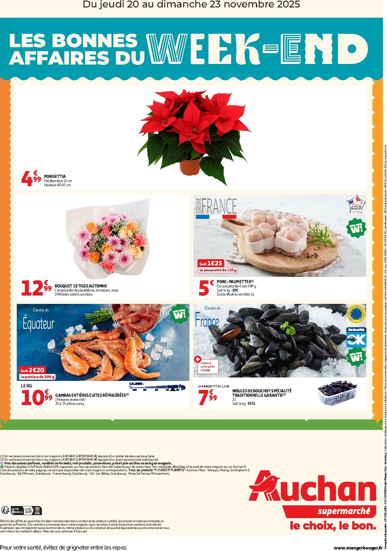 auchan - Catalogue Auchan supermarché - Les bons plans du week-end dans votre super ! valable du 20/11 au 23/11 - page: 2