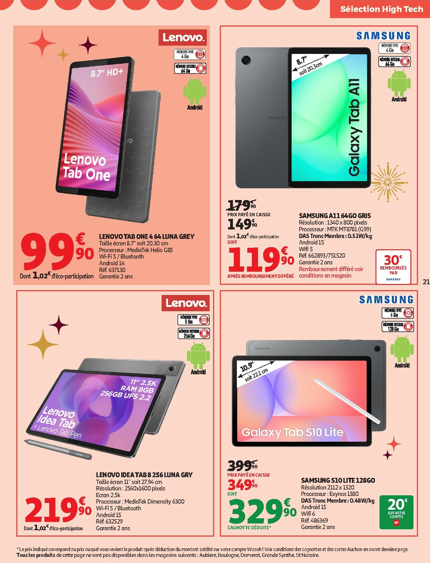 auchan - Catalogue Auchan - Bon Noël et Bonnes Affaires : Sélection hig-tech valable du 02/12 au 24/12 - page: 21