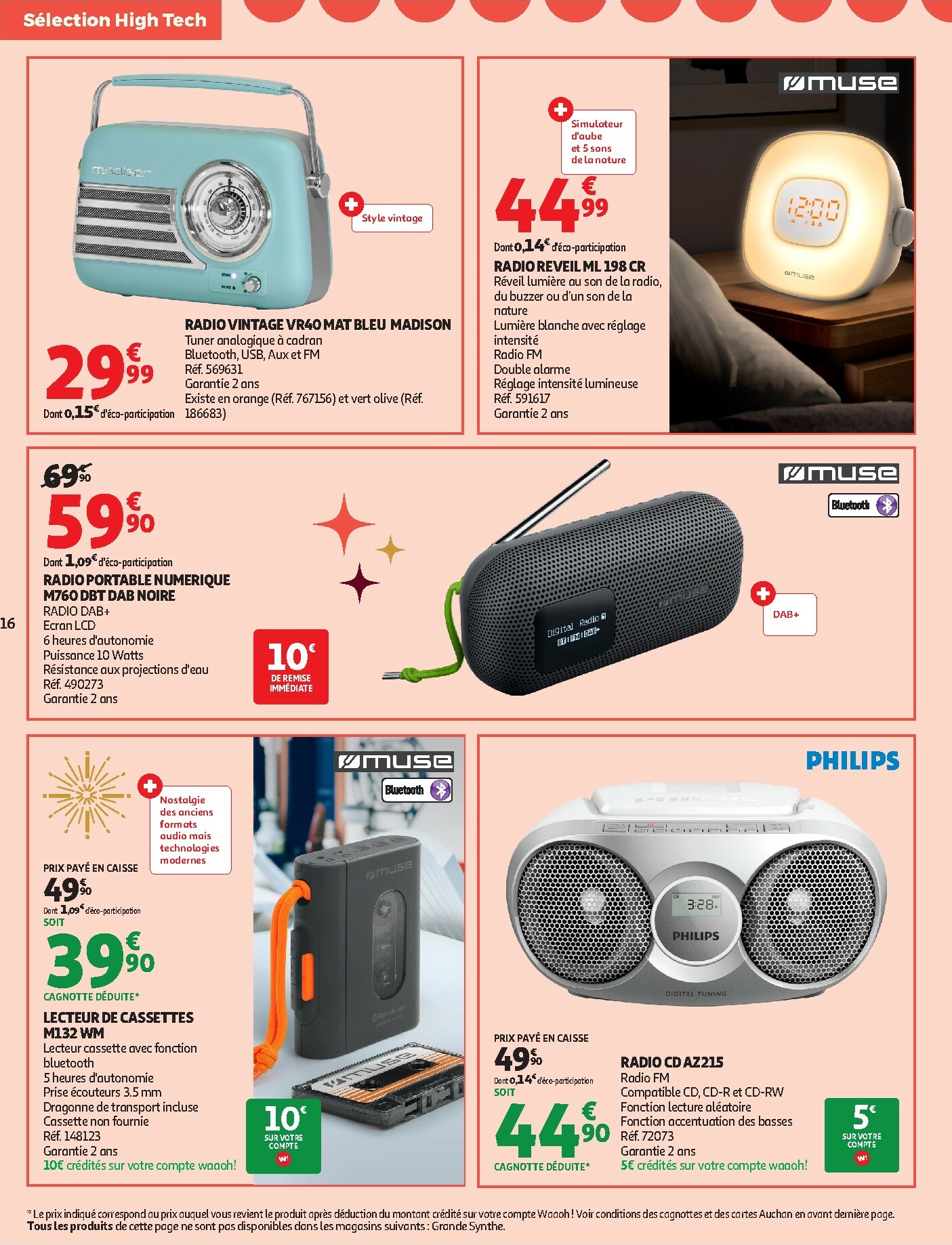 auchan - Catalogue Auchan - Bon Noël et Bonnes Affaires : Sélection hig-tech valable du 02/12 au 24/12 - page: 16
