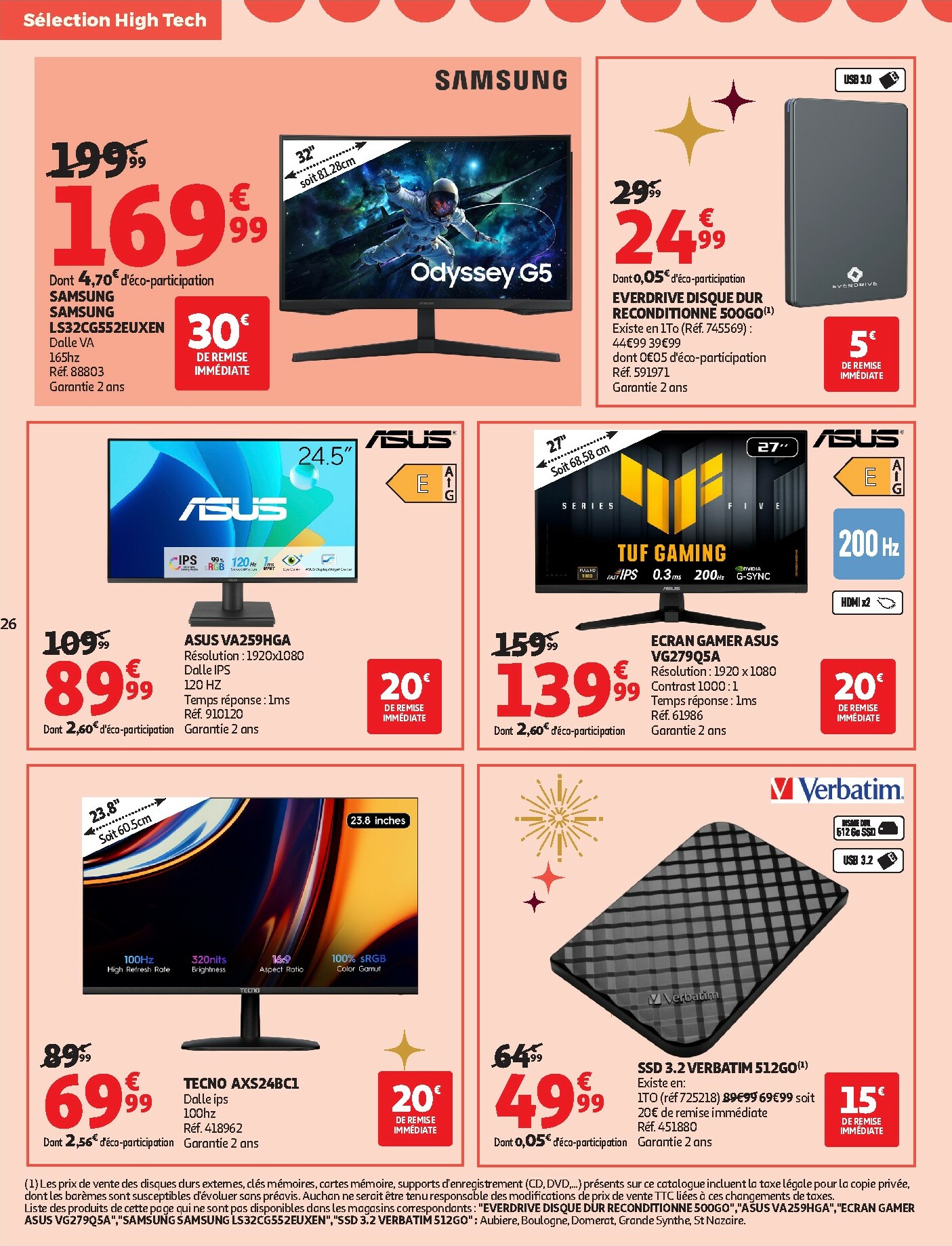 auchan - Catalogue Auchan - Bon Noël et Bonnes Affaires : Sélection hig-tech valable du 02/12 au 24/12 - page: 26