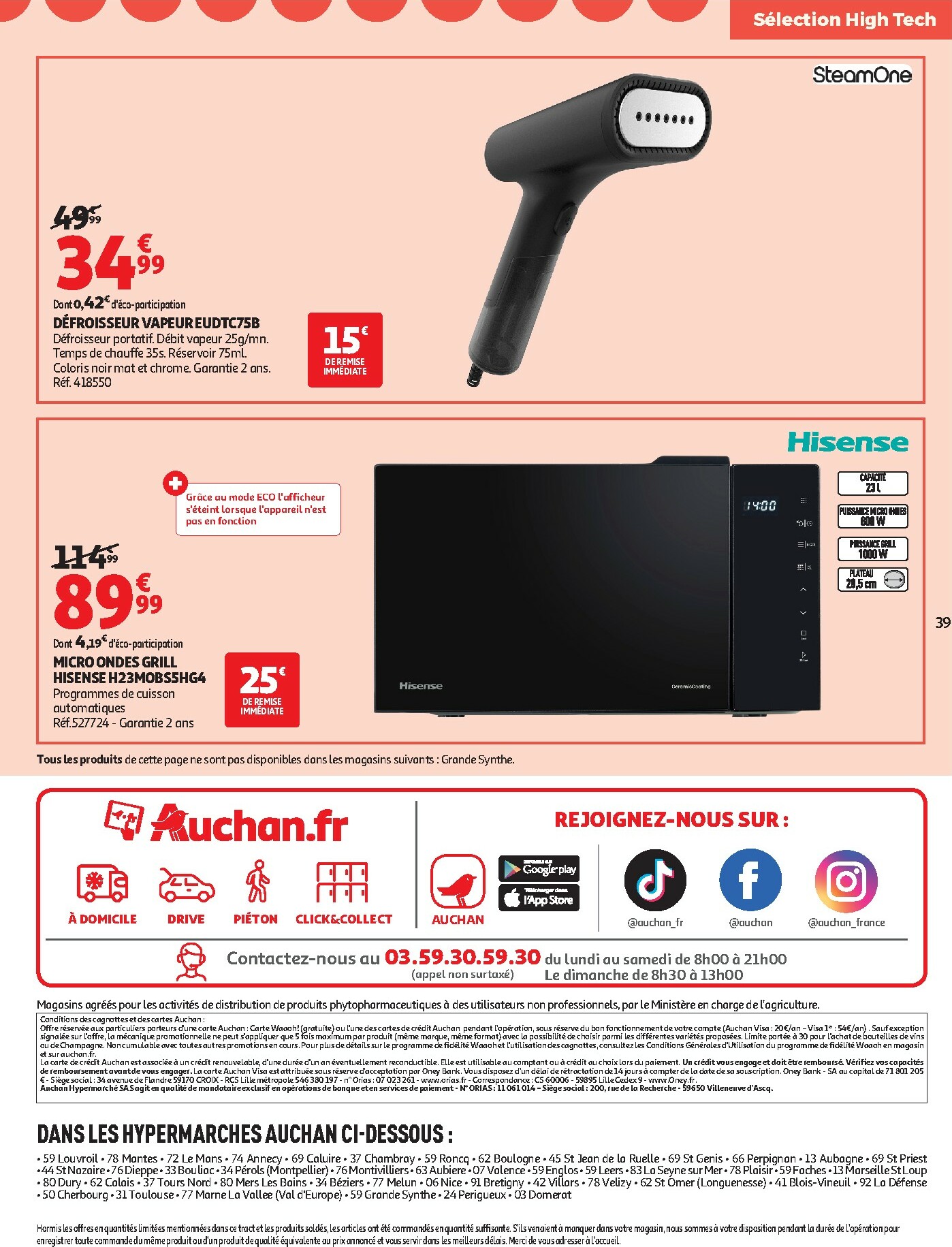 auchan - Catalogue Auchan - Bon Noël et Bonnes Affaires : Sélection hig-tech valable du 02/12 au 24/12 - page: 39