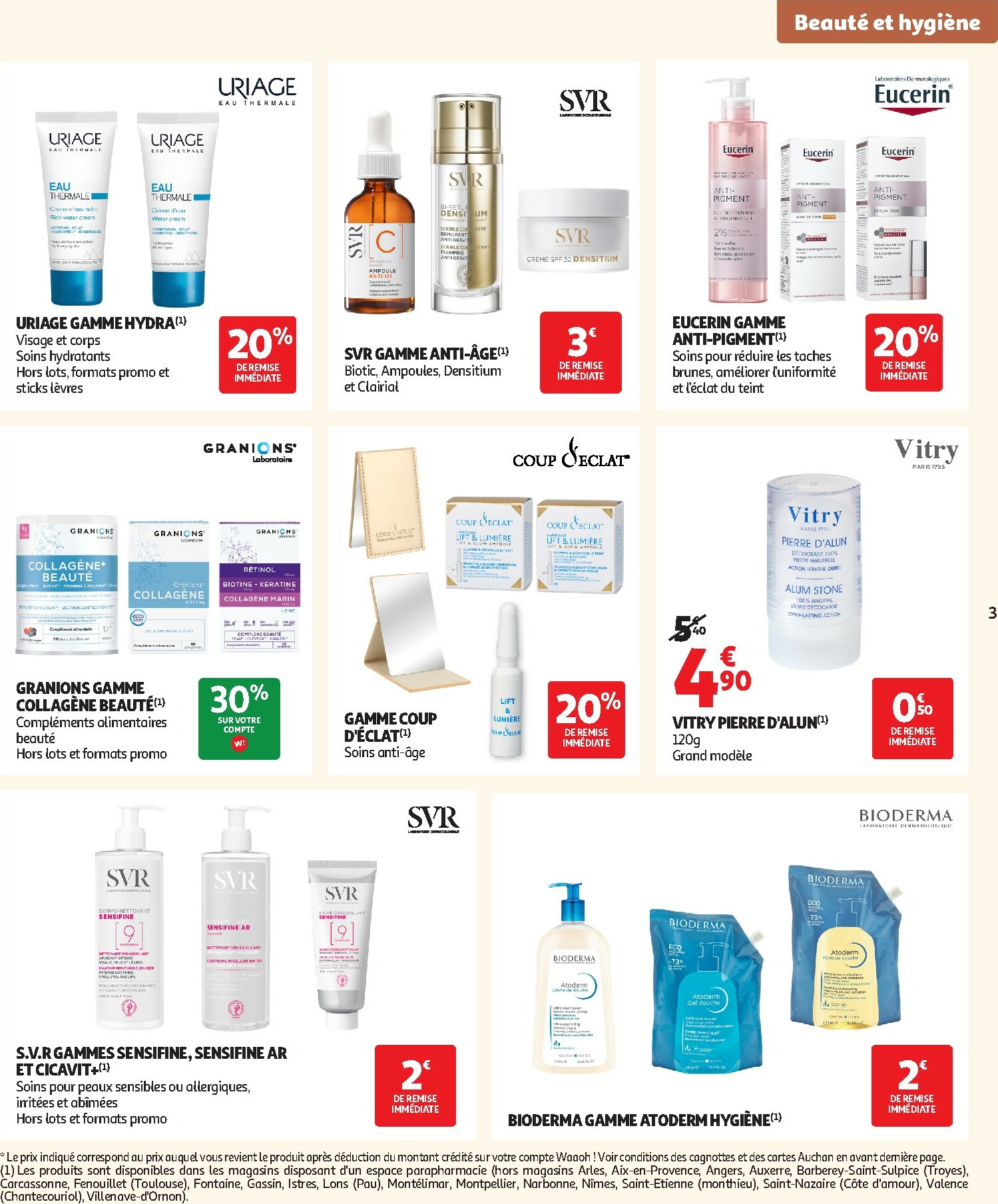 auchan - Catalogue Auchan - Pour les peaux à tendance économe valable du 02/12 au 24/12 - page: 3