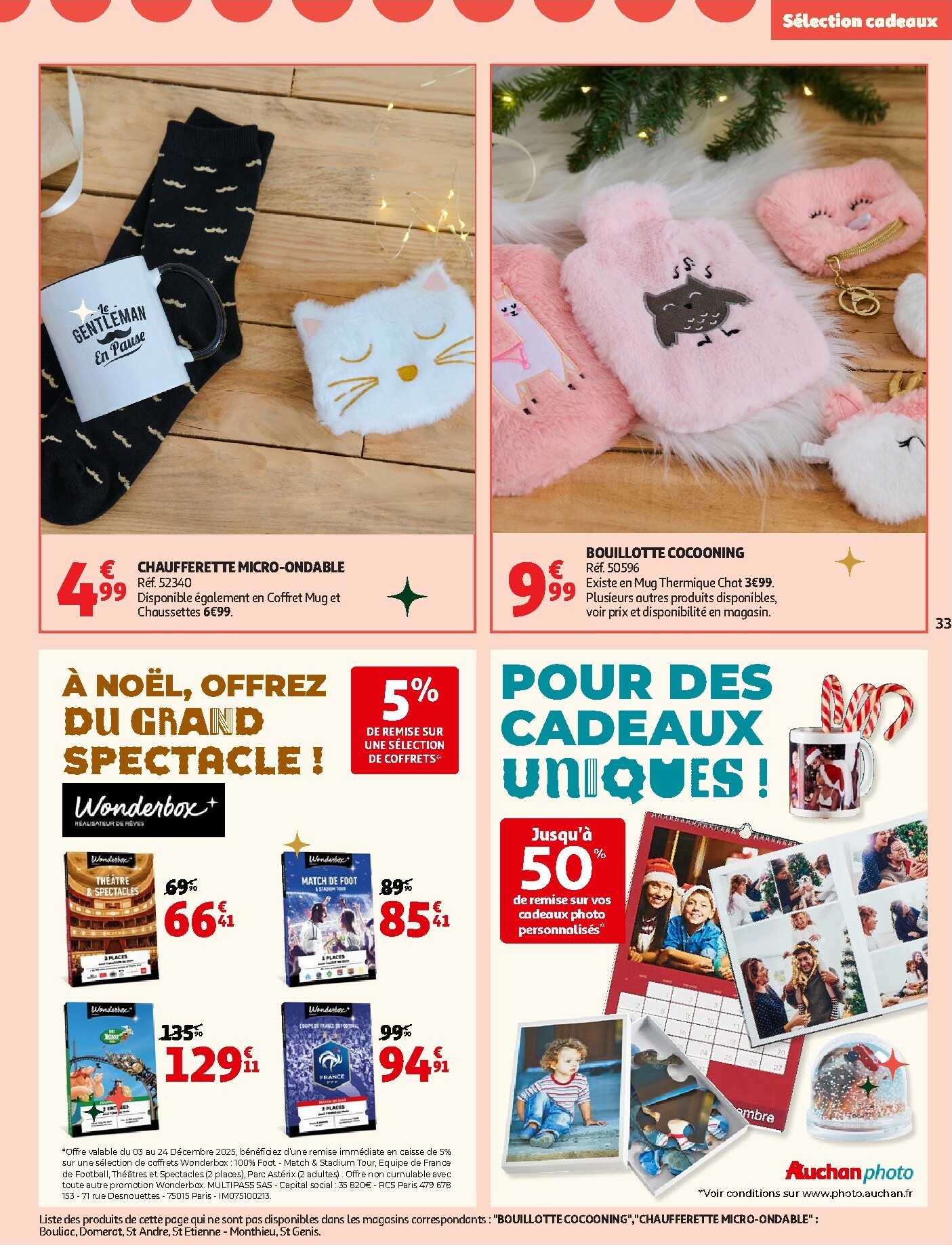 auchan - Catalogue Auchan - Bon Noël et Bonnes Affaires : Sélection cadeaux valable du 02/12 au 24/12 - page: 33