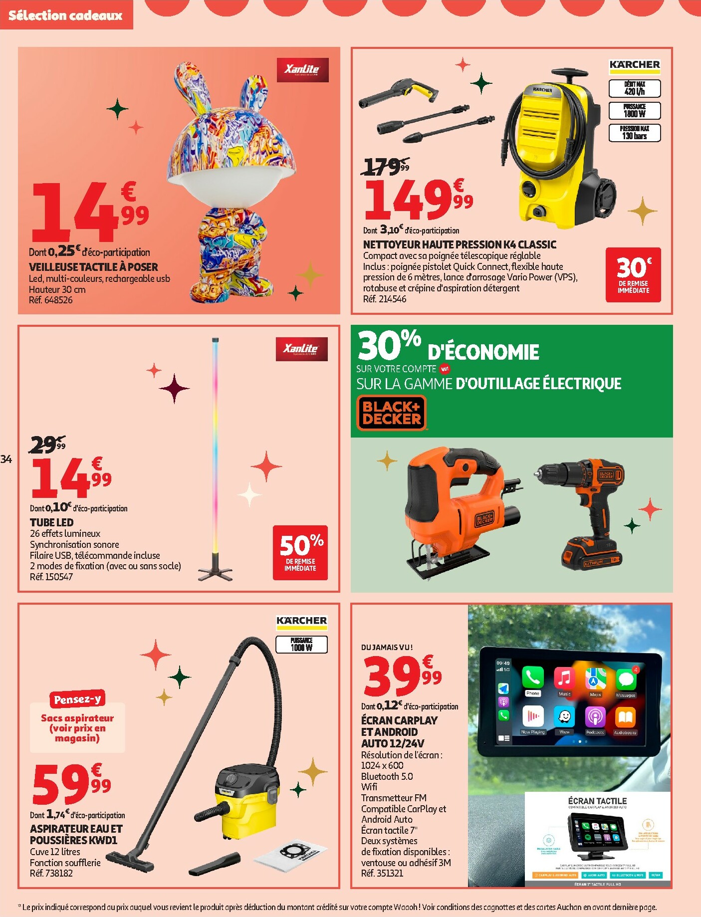 auchan - Catalogue Auchan - Bon Noël et Bonnes Affaires : Sélection cadeaux valable du 02/12 au 24/12 - page: 34