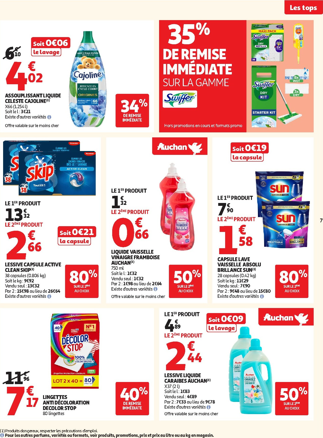 auchan - Catalogue Auchan - Des prix aussi bas, c'est le Top dans votre super valable du 25/11 au 06/12 - page: 7