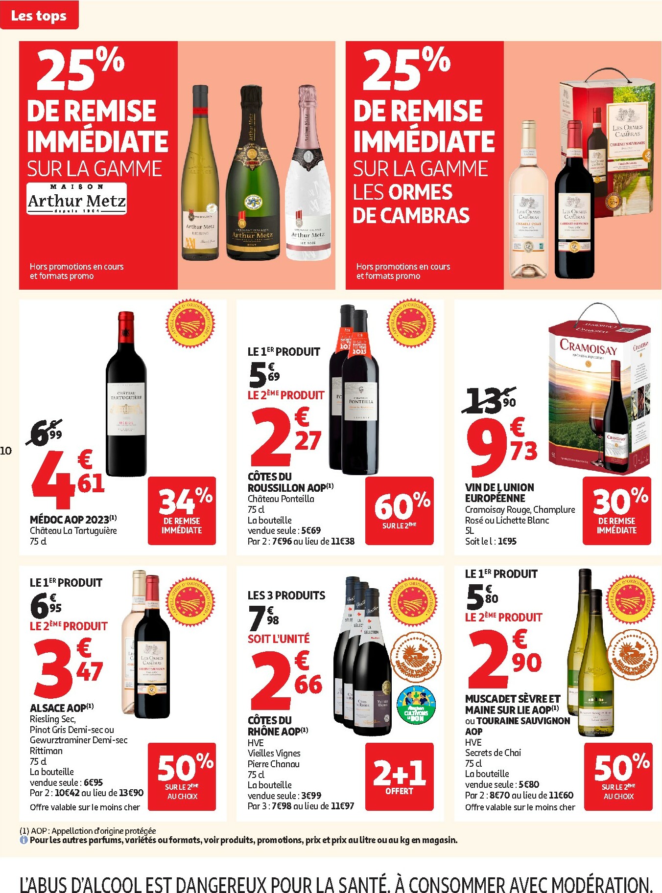 auchan - Catalogue Auchan - Des prix aussi bas, c'est le Top dans votre super valable du 25/11 au 06/12 - page: 10