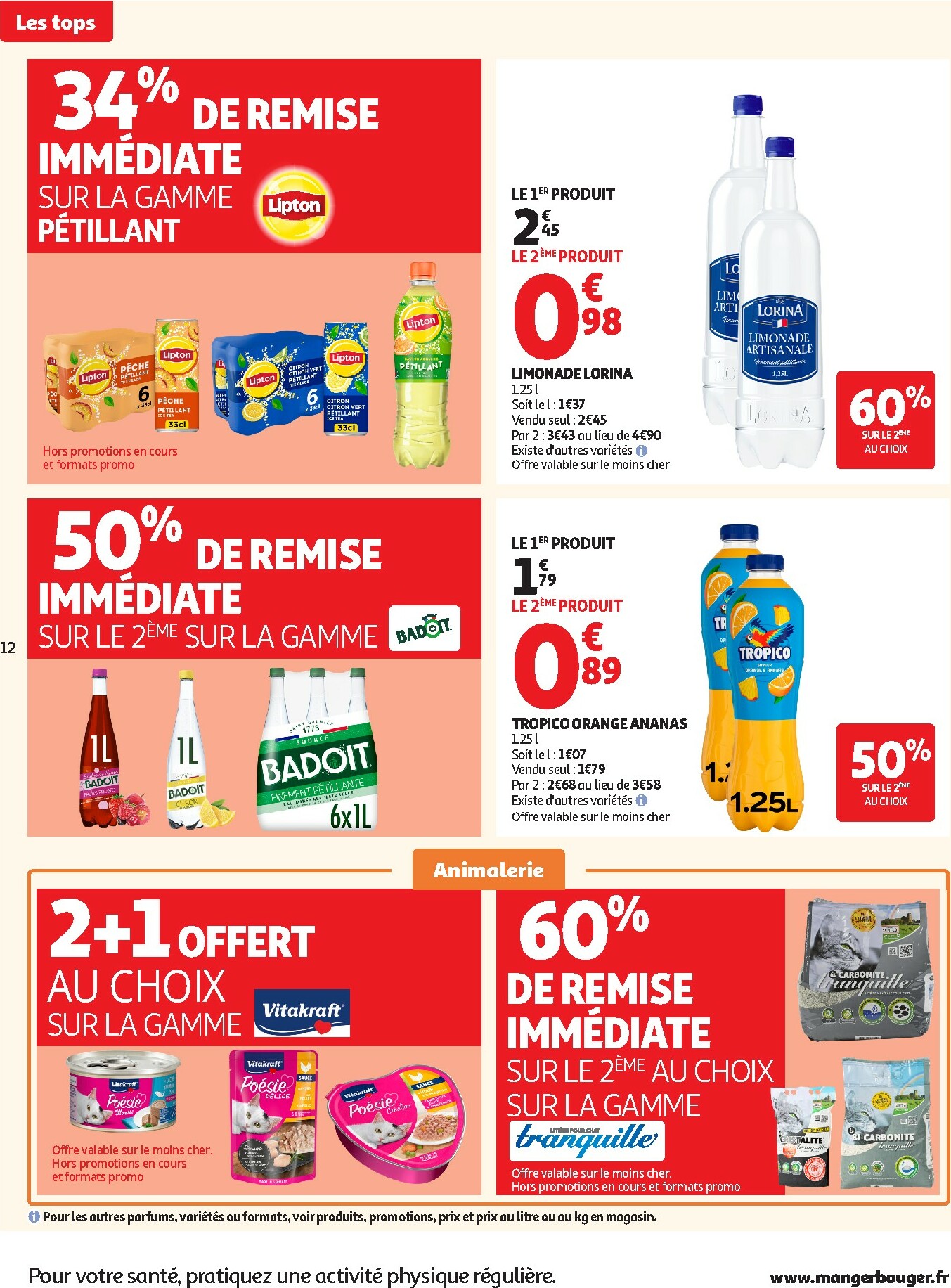 auchan - Catalogue Auchan - Des prix aussi bas, c'est le Top dans votre super valable du 25/11 au 06/12 - page: 12