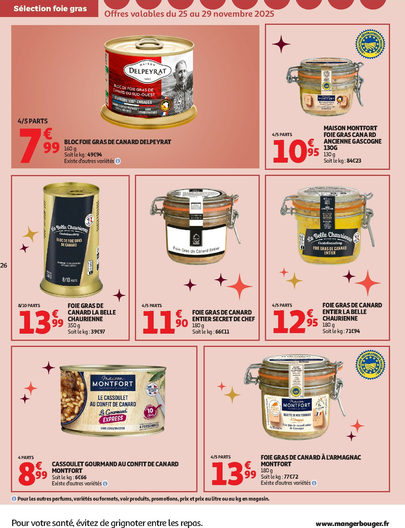 auchan - Catalogue Auchan - Des prix aussi bas, c'est le Top dans votre super valable du 25/11 au 06/12 - page: 26