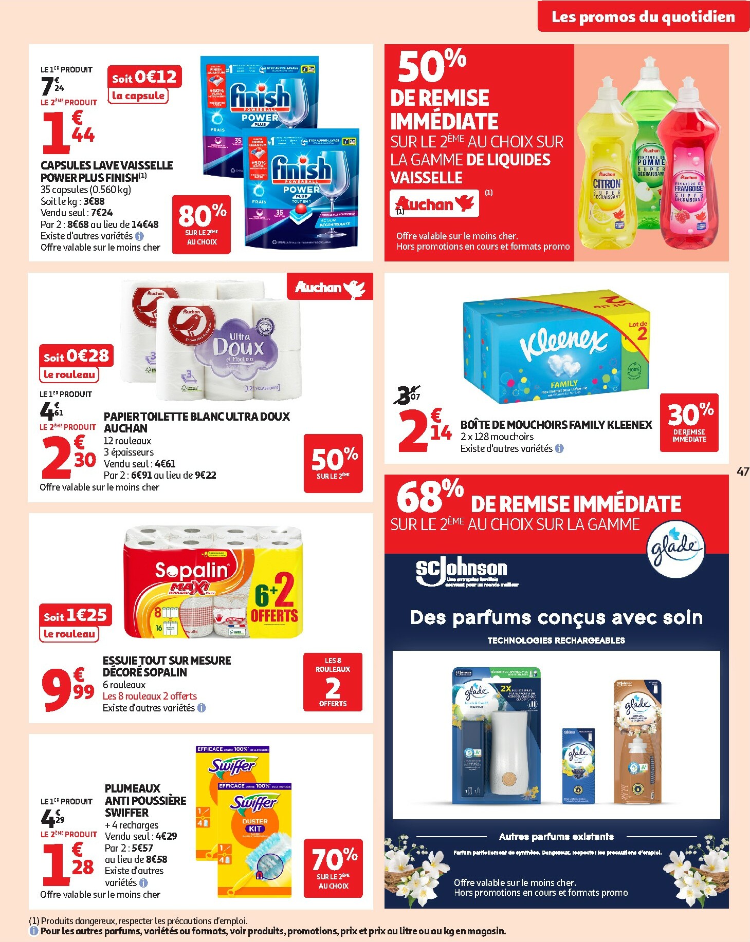 auchan - Catalogue Auchan - Des petits prix, on en a plein dans nos filets valable du 09/12 au 14/12 - page: 47