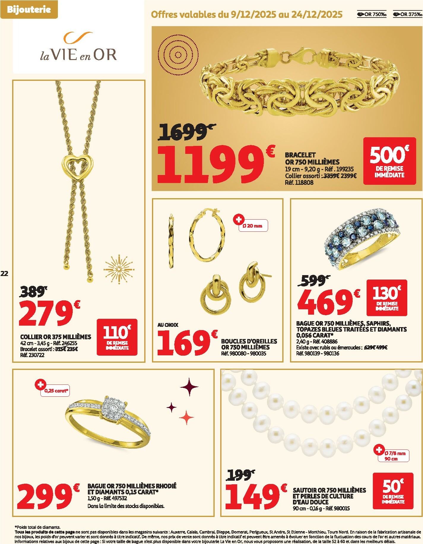 auchan - Catalogue Auchan - Des petits prix, on en a plein dans nos filets valable du 09/12 au 14/12 - page: 22